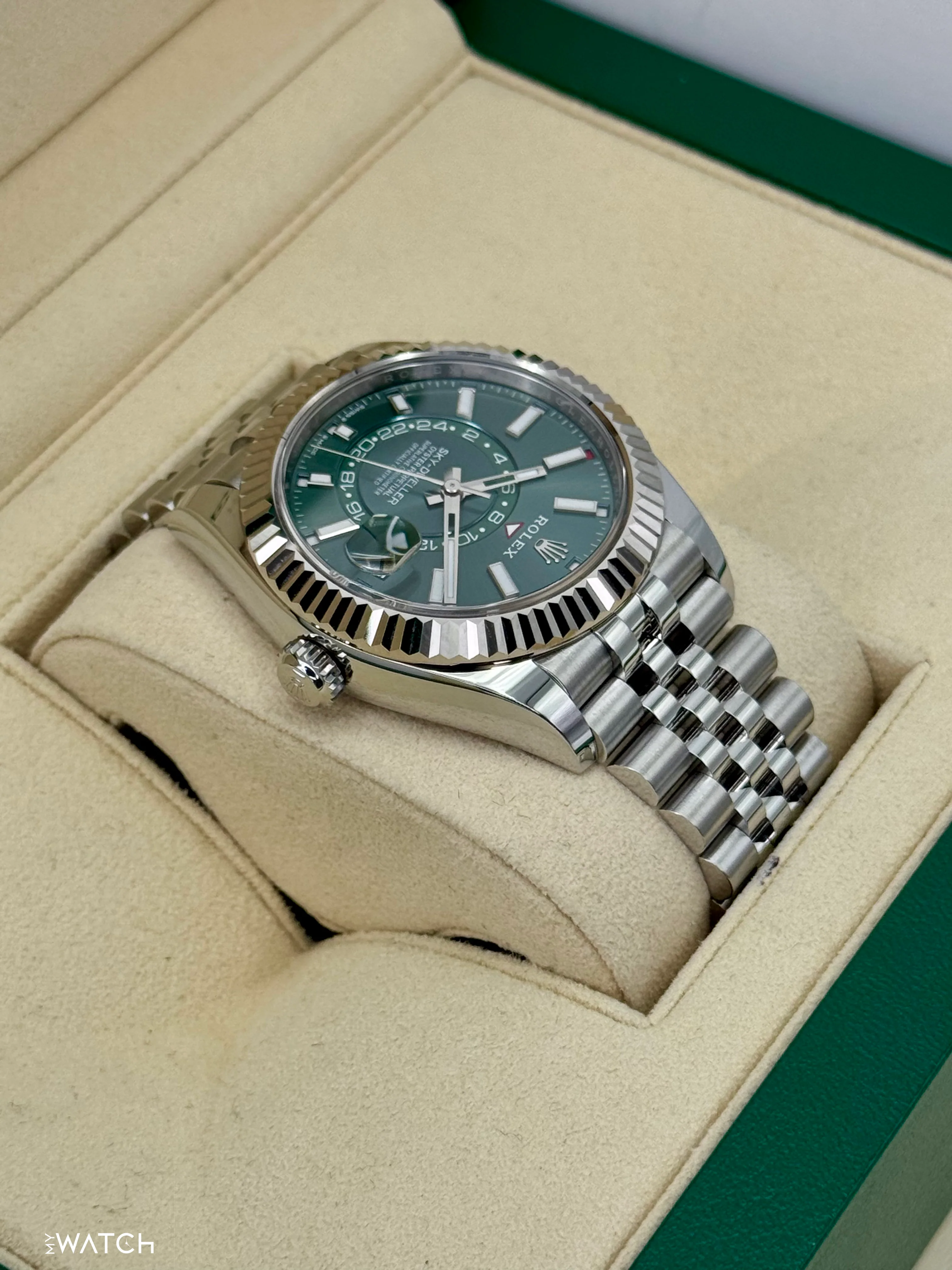 2024 Rolex Sky-Dweller 42mm 336934 Jubilee Green Dial - Image 8