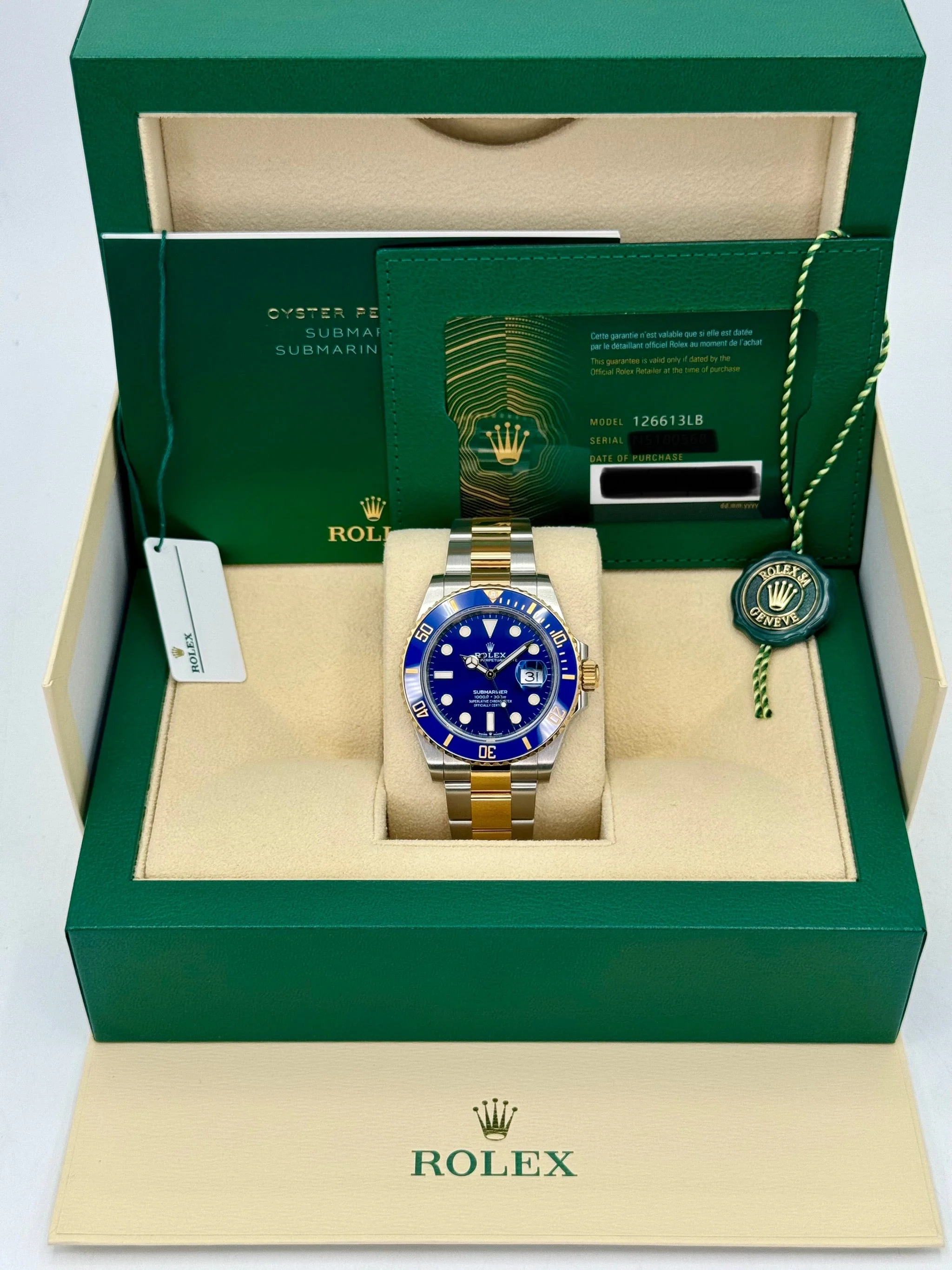 2024 Rolex Submariner "Bluesy" 41mm 126613LB Two-Tone Blue Dial - Image 9