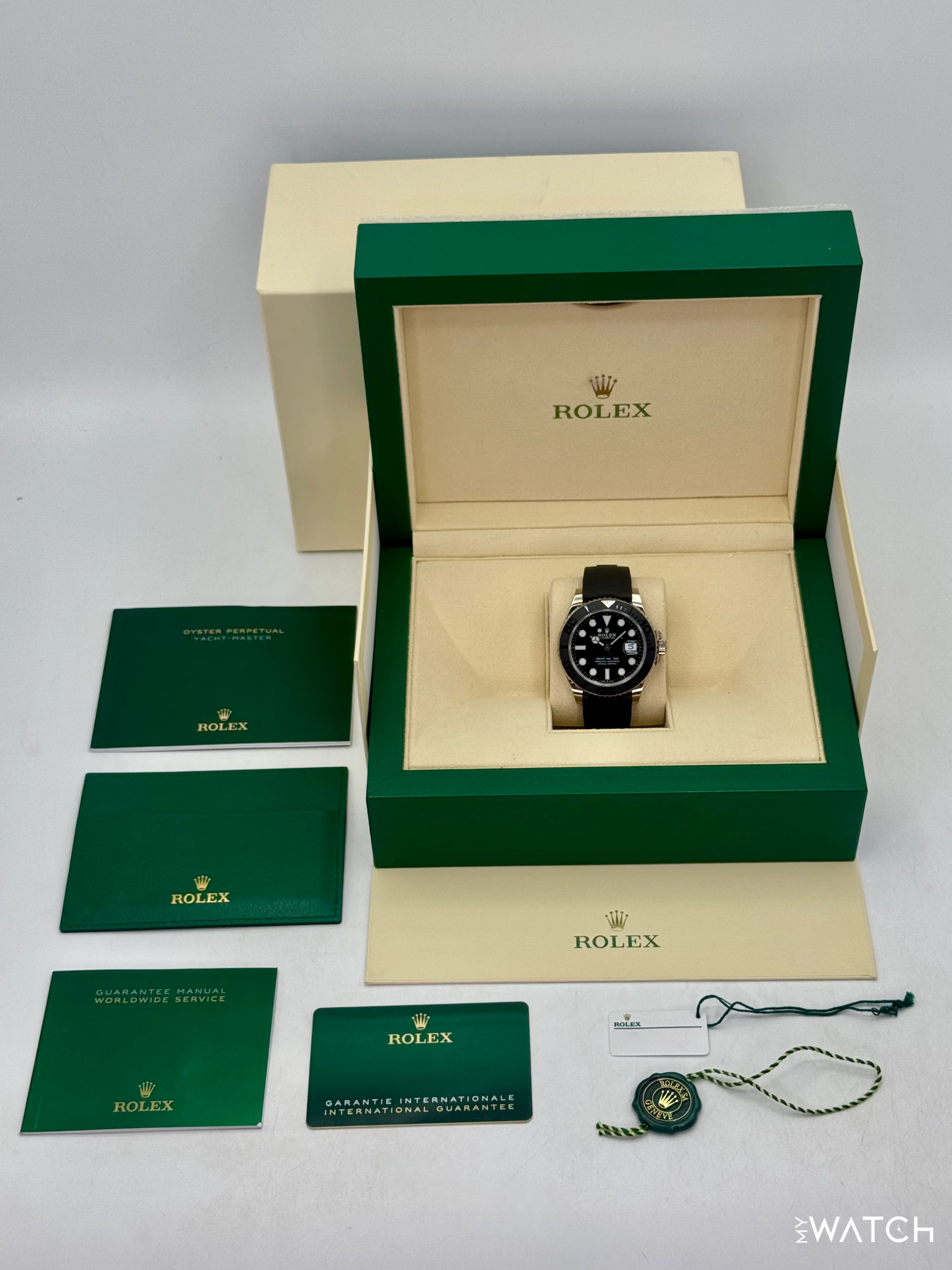 2024 Rolex Yacht-Master 42mm 226659 White Gold Oysterflex Black Dial - Image 10