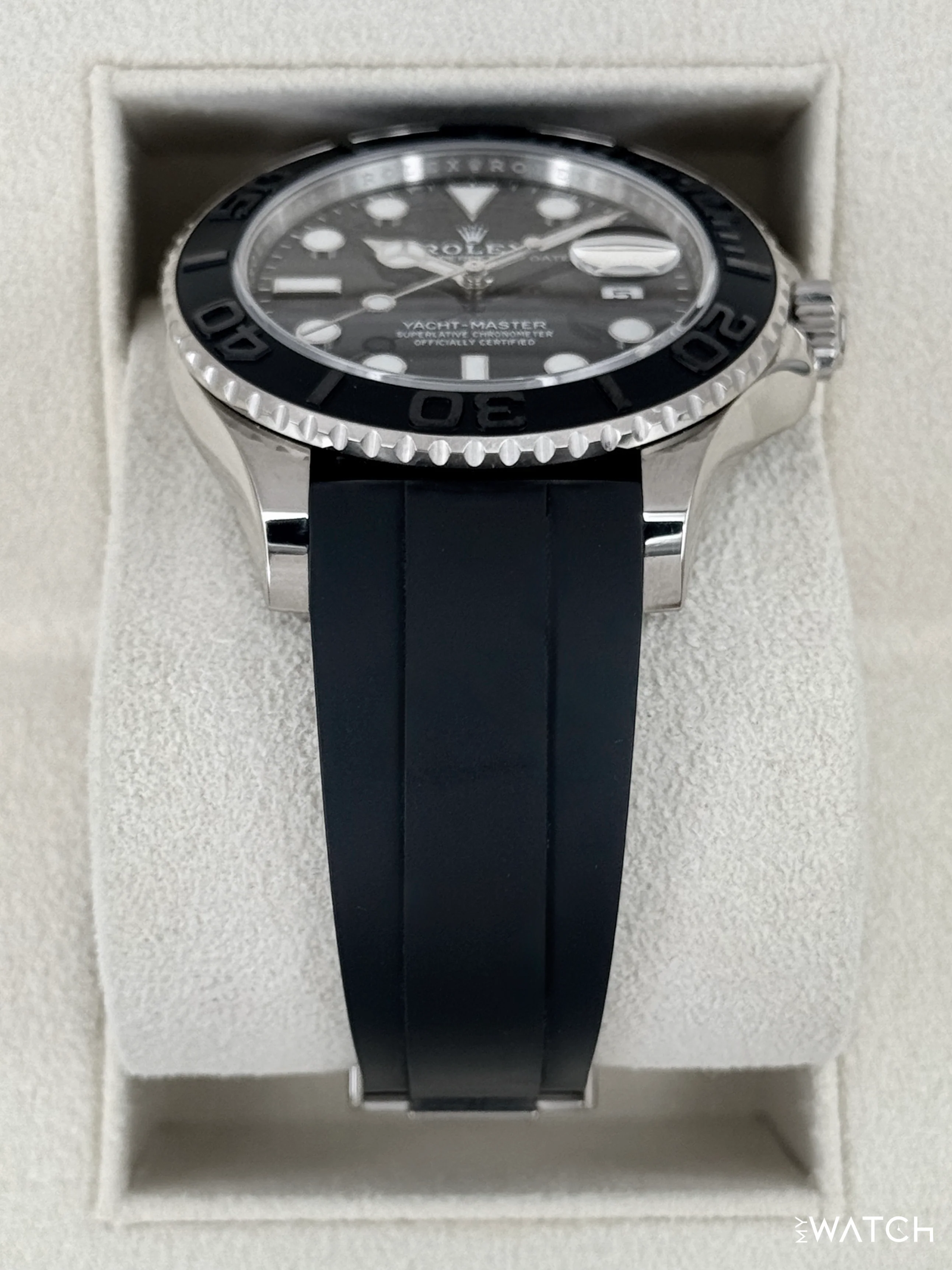 2024 Rolex Yacht-Master 42mm 226659 White Gold Oysterflex Black Dial - Image 3