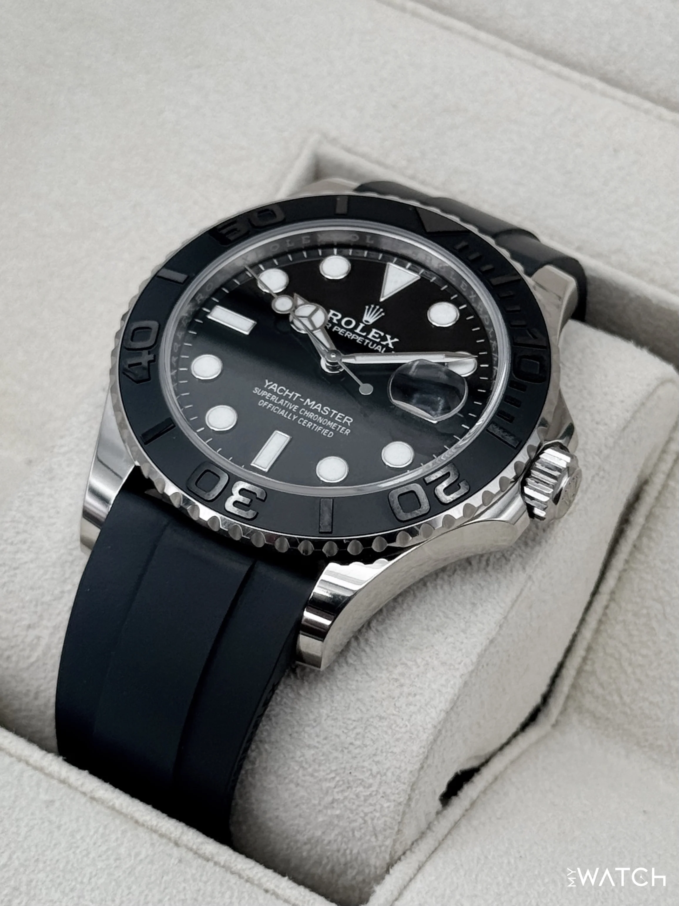 2024 Rolex Yacht-Master 42mm 226659 White Gold Oysterflex Black Dial - Image 5