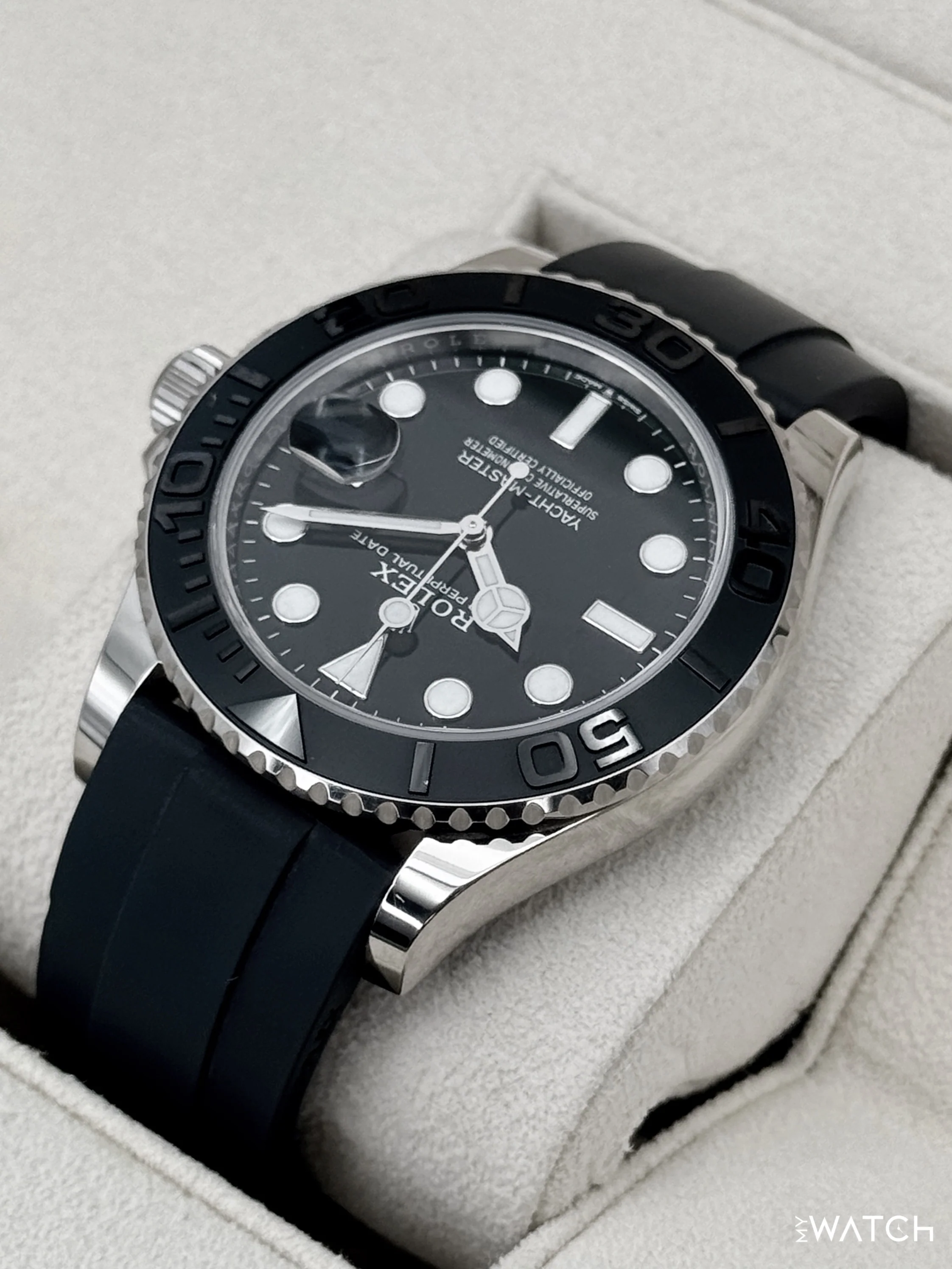 2024 Rolex Yacht-Master 42mm 226659 White Gold Oysterflex Black Dial - Image 7