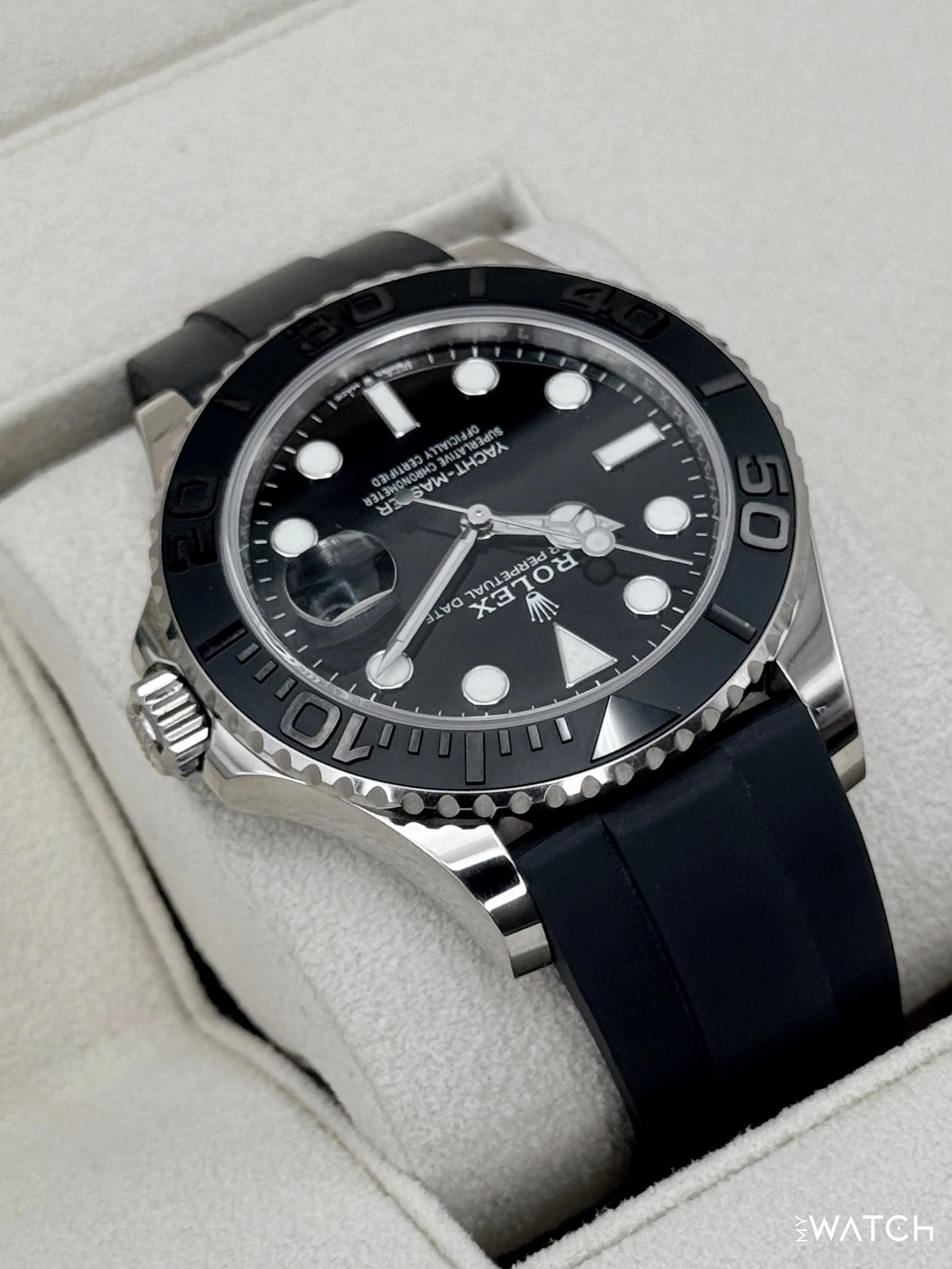 2024 Rolex Yacht-Master 42mm 226659 White Gold Oysterflex Black Dial - Image 8