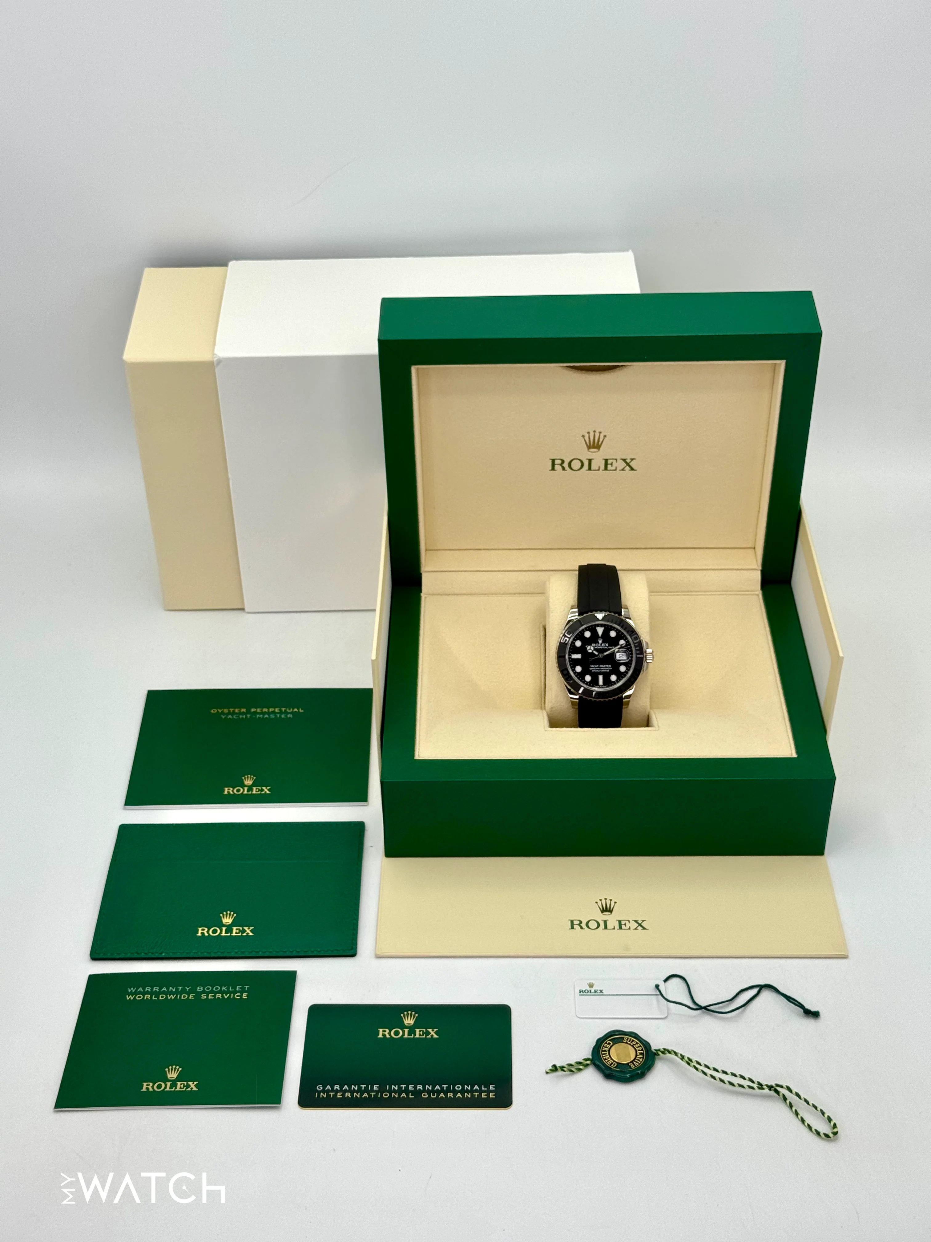 2024 Rolex Yacht-Master 42mm 226659 White Gold Oysterflex Black Dial - Image 10