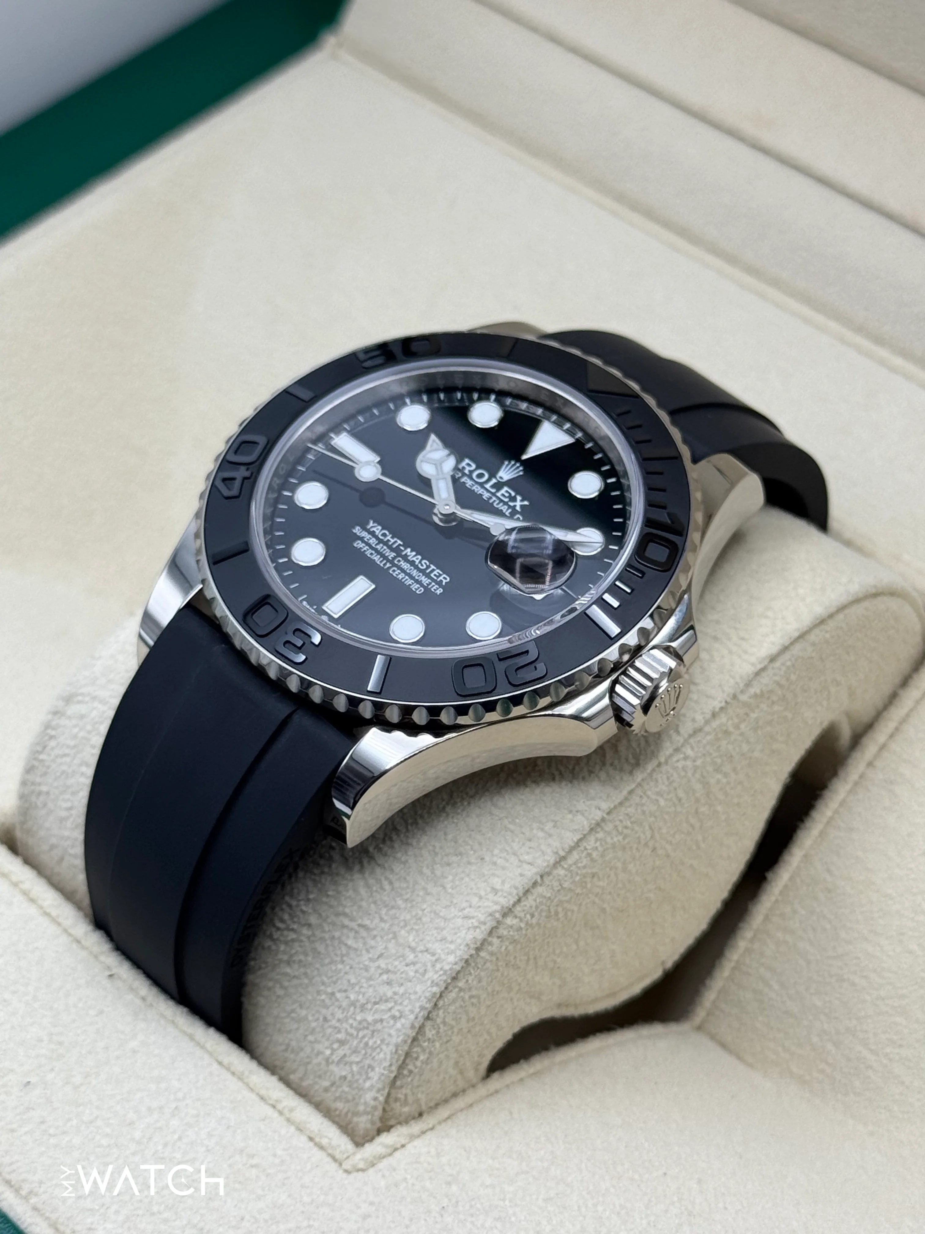 2024 Rolex Yacht-Master 42mm 226659 White Gold Oysterflex Black Dial - Image 5