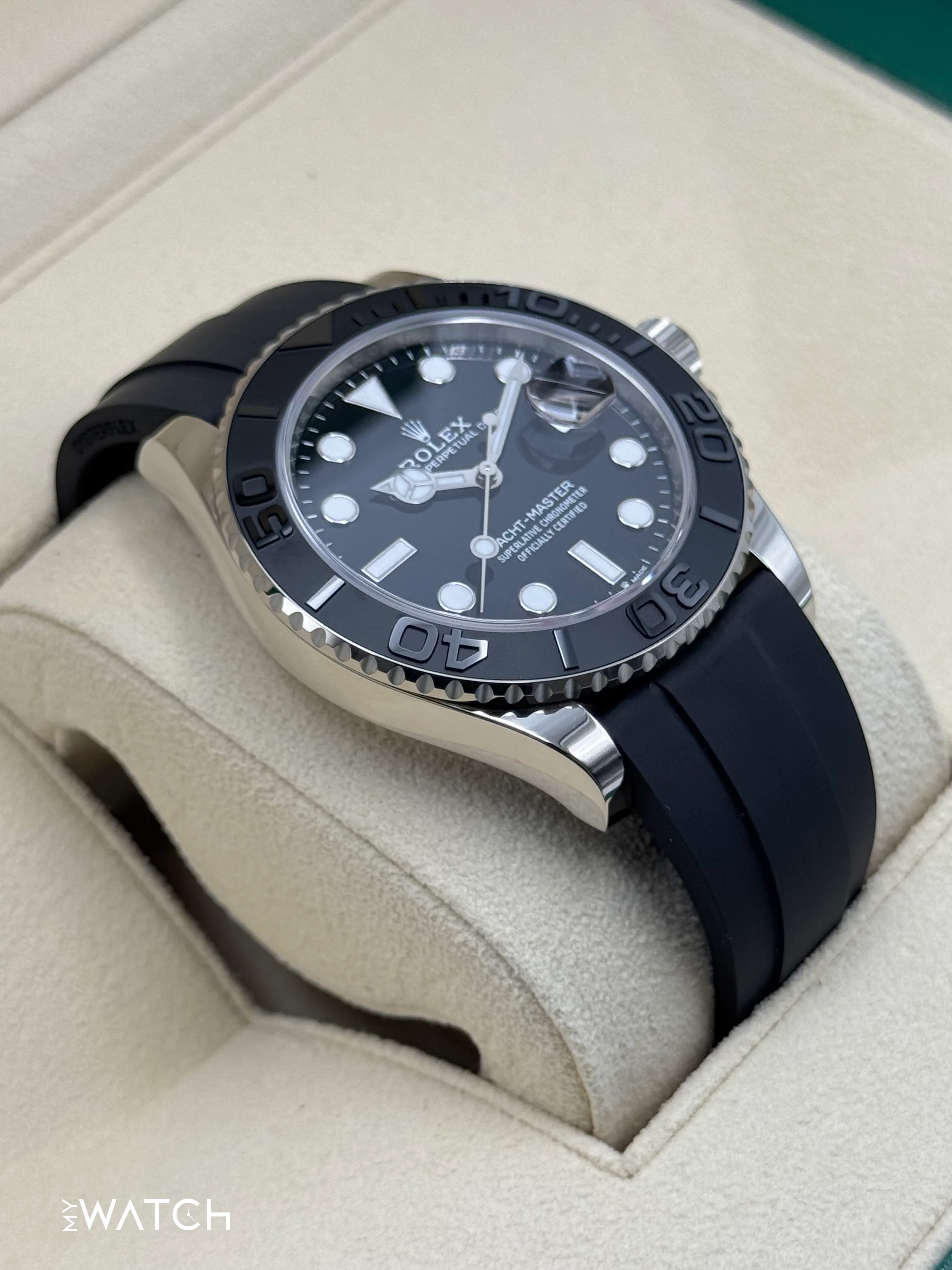 2024 Rolex Yacht-Master 42mm 226659 White Gold Oysterflex Black Dial - Image 6