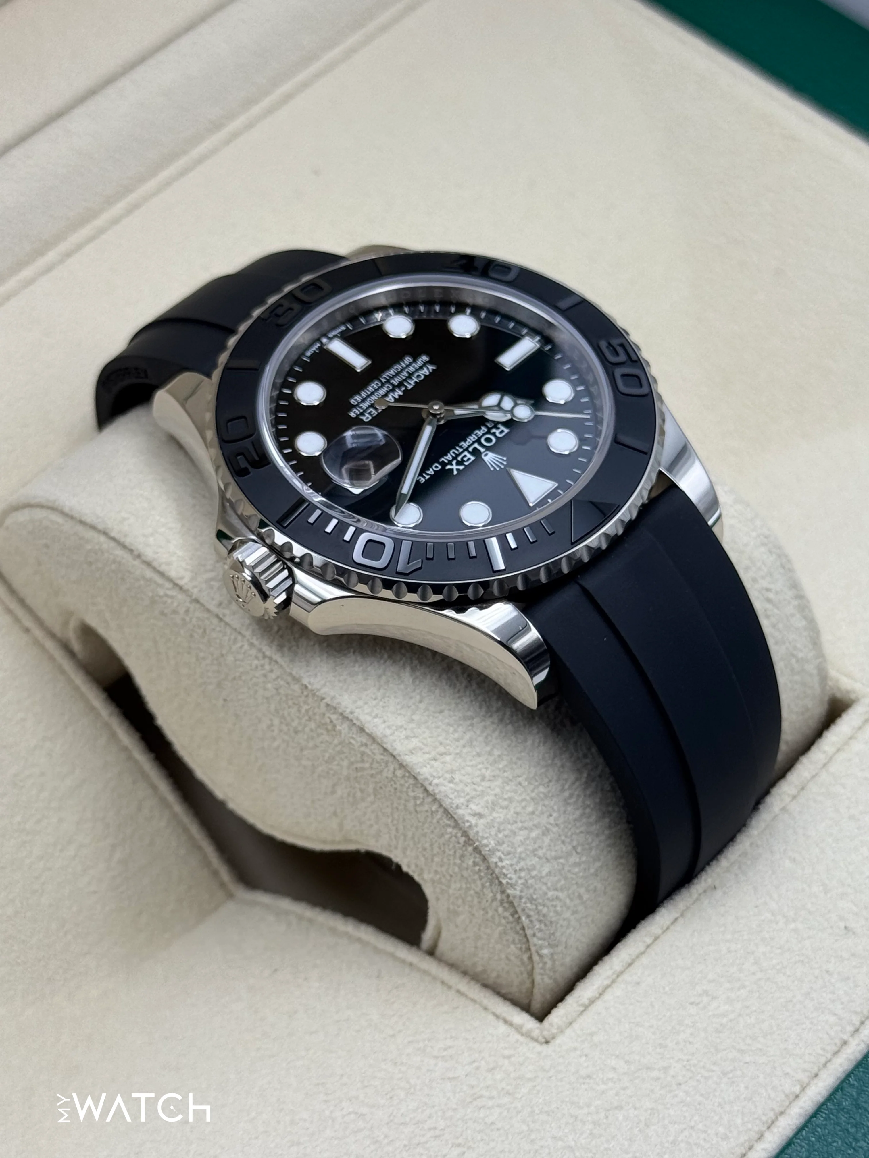 2024 Rolex Yacht-Master 42mm 226659 White Gold Oysterflex Black Dial - Image 8