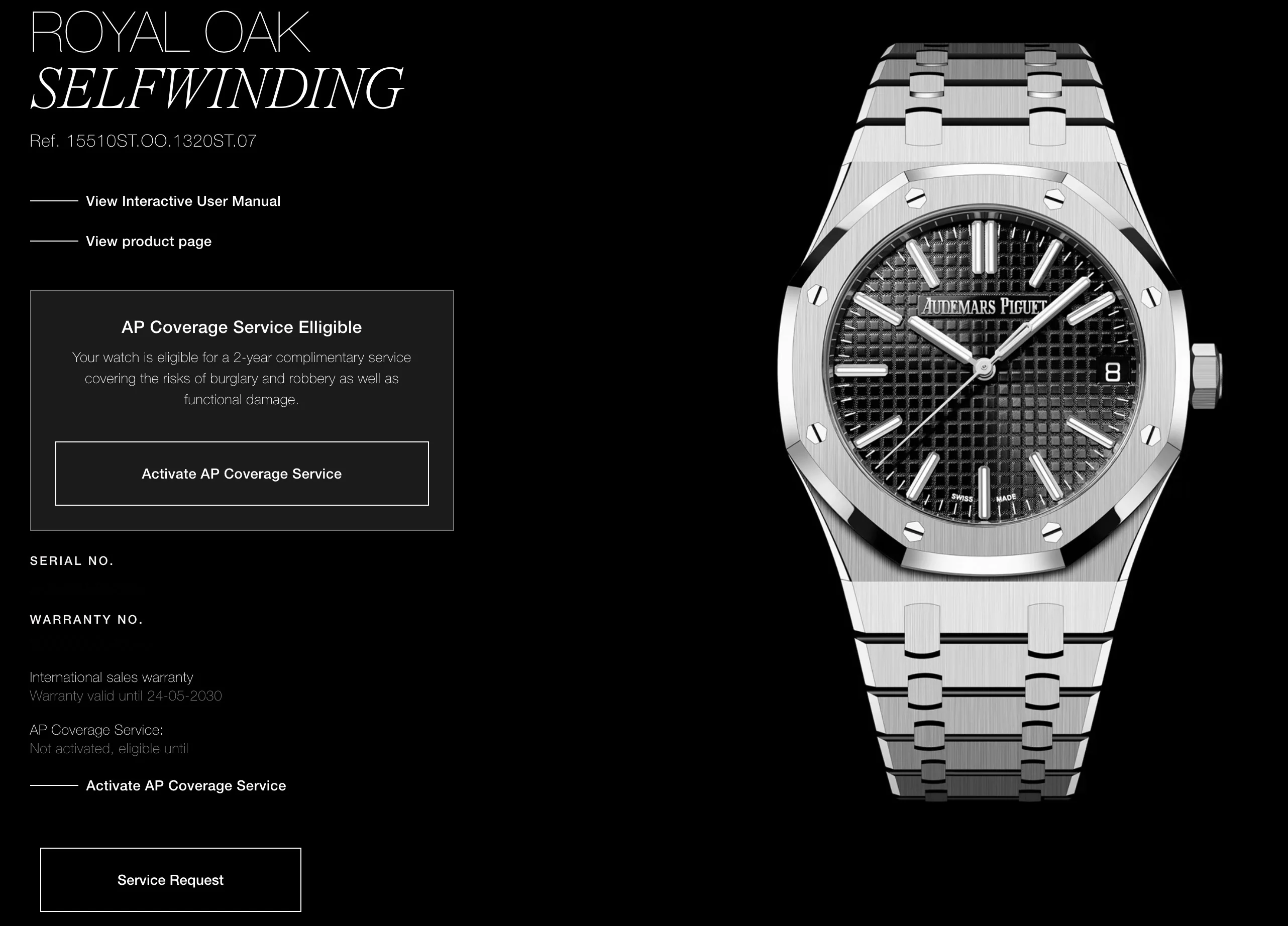 2025 Audemars Piguet  Royal Oak  41mm 15510ST Stainless Steel Black Dial - Image 9