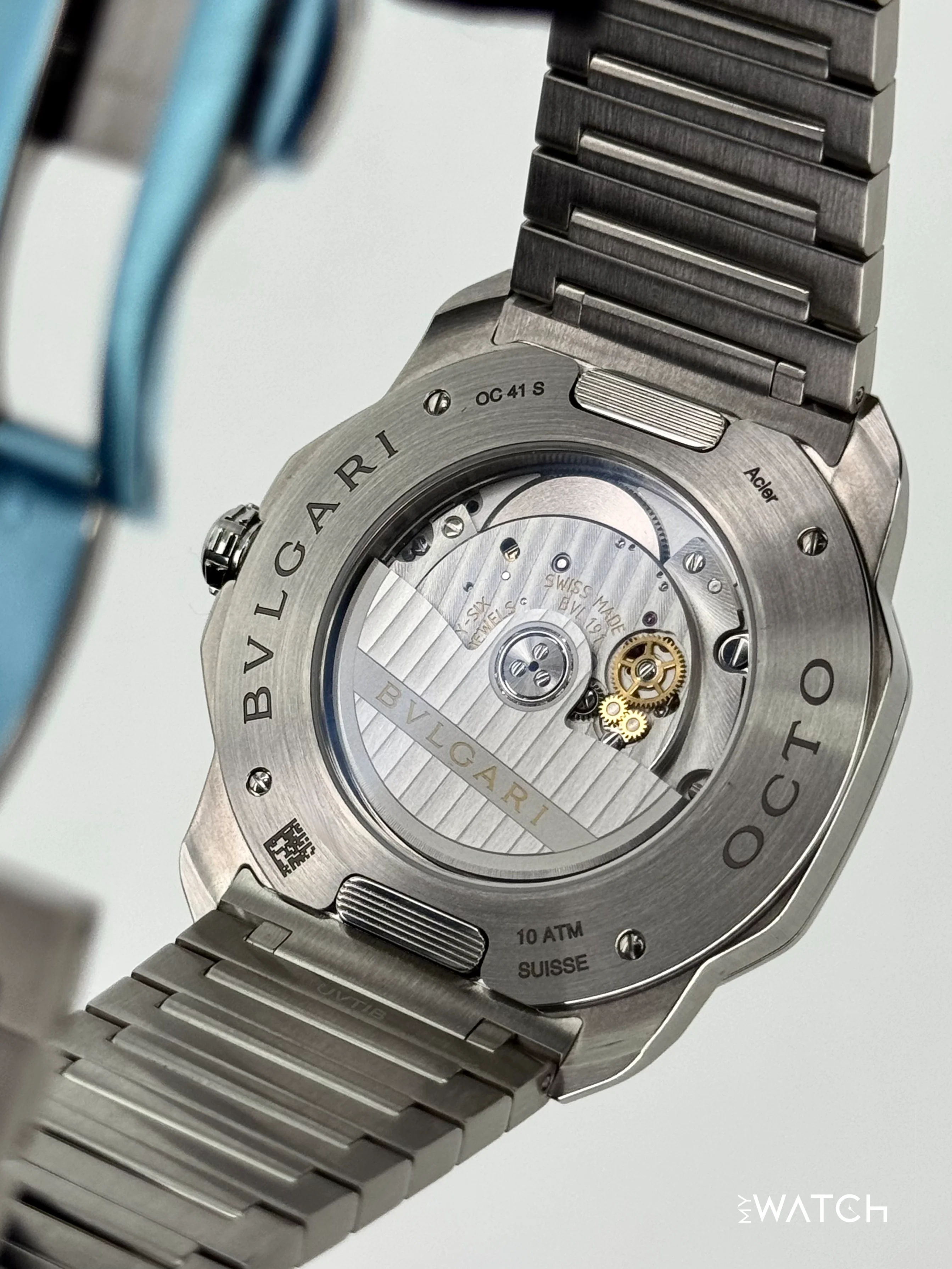2025 Bvlgari Octo Roma 41mm 103739 Stainless Steel Blue Dial - Image 9