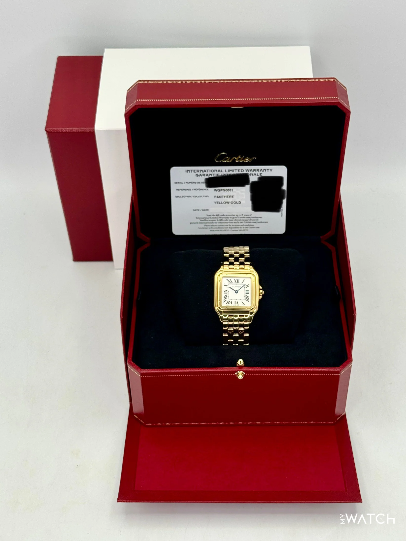 2025 Cartier Panthere De Cartier 31mm WGPN0051 Yellow Gold Silver Dial - Image 10