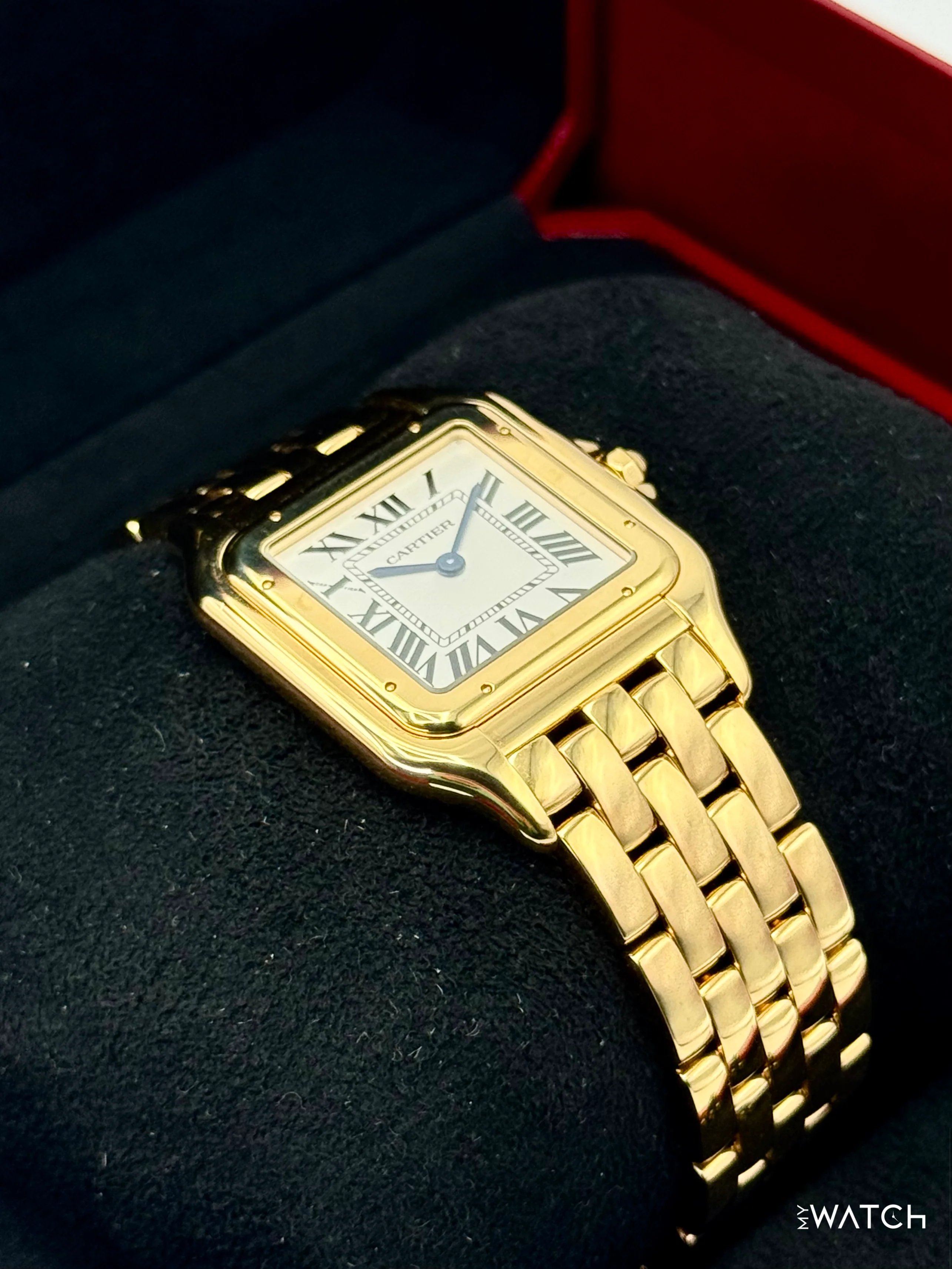 2025 Cartier Panthere De Cartier 31mm WGPN0051 Yellow Gold Silver Dial - Image 6