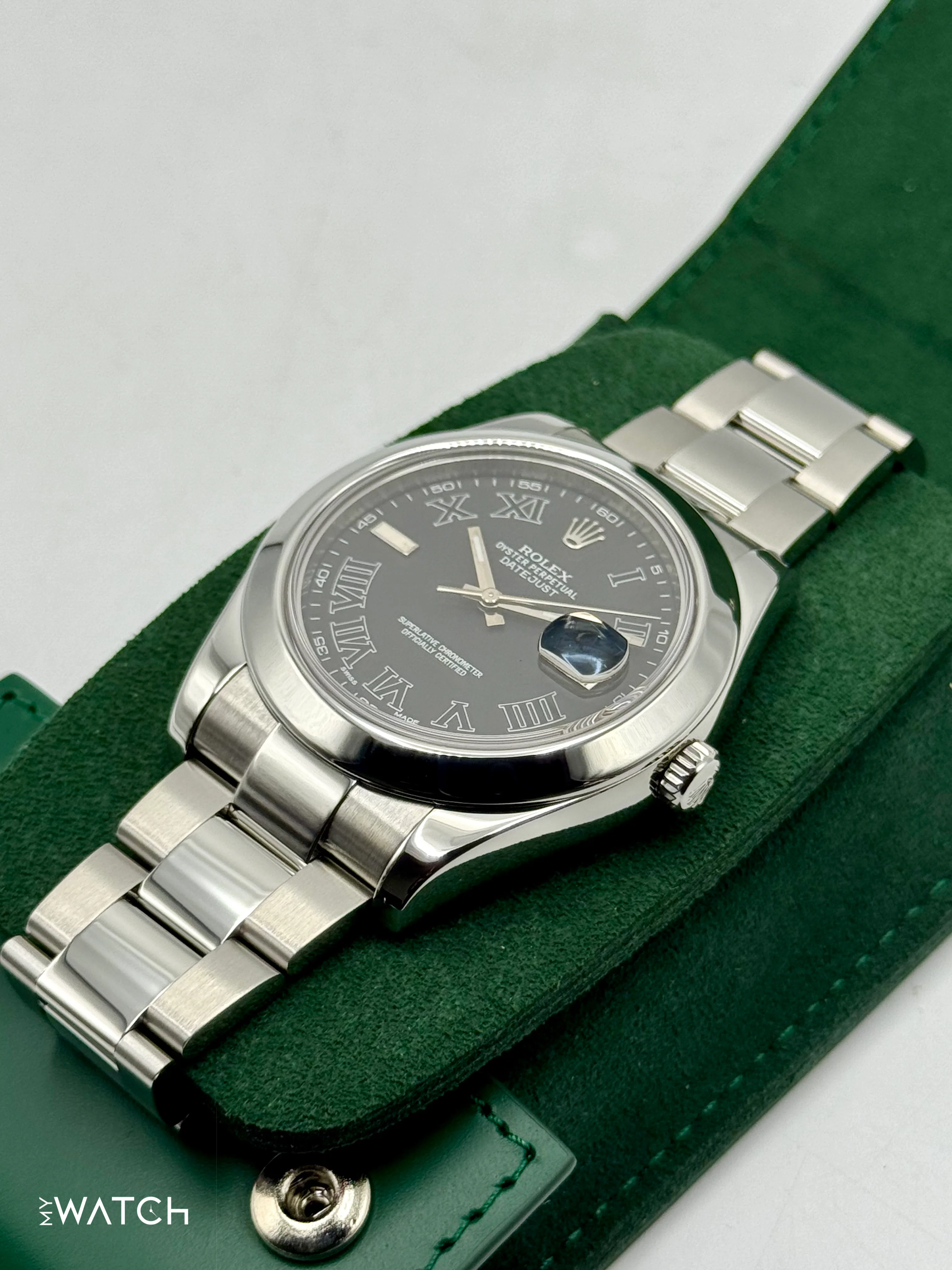 2025 CPO Rolex Datejust II 41mm 116300 Stainless Steel Oyster Black Dial - Image 5