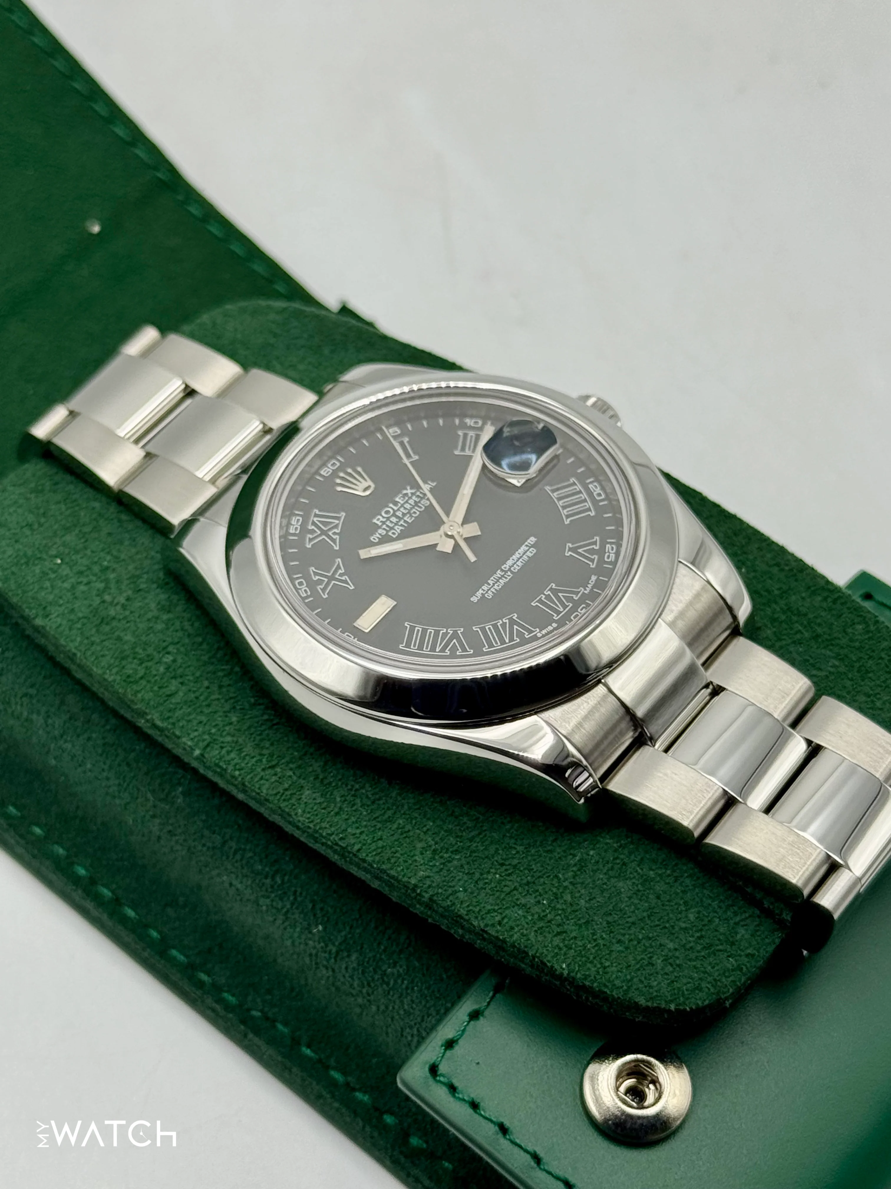 2025 CPO Rolex Datejust II 41mm 116300 Stainless Steel Oyster Black Dial - Image 6