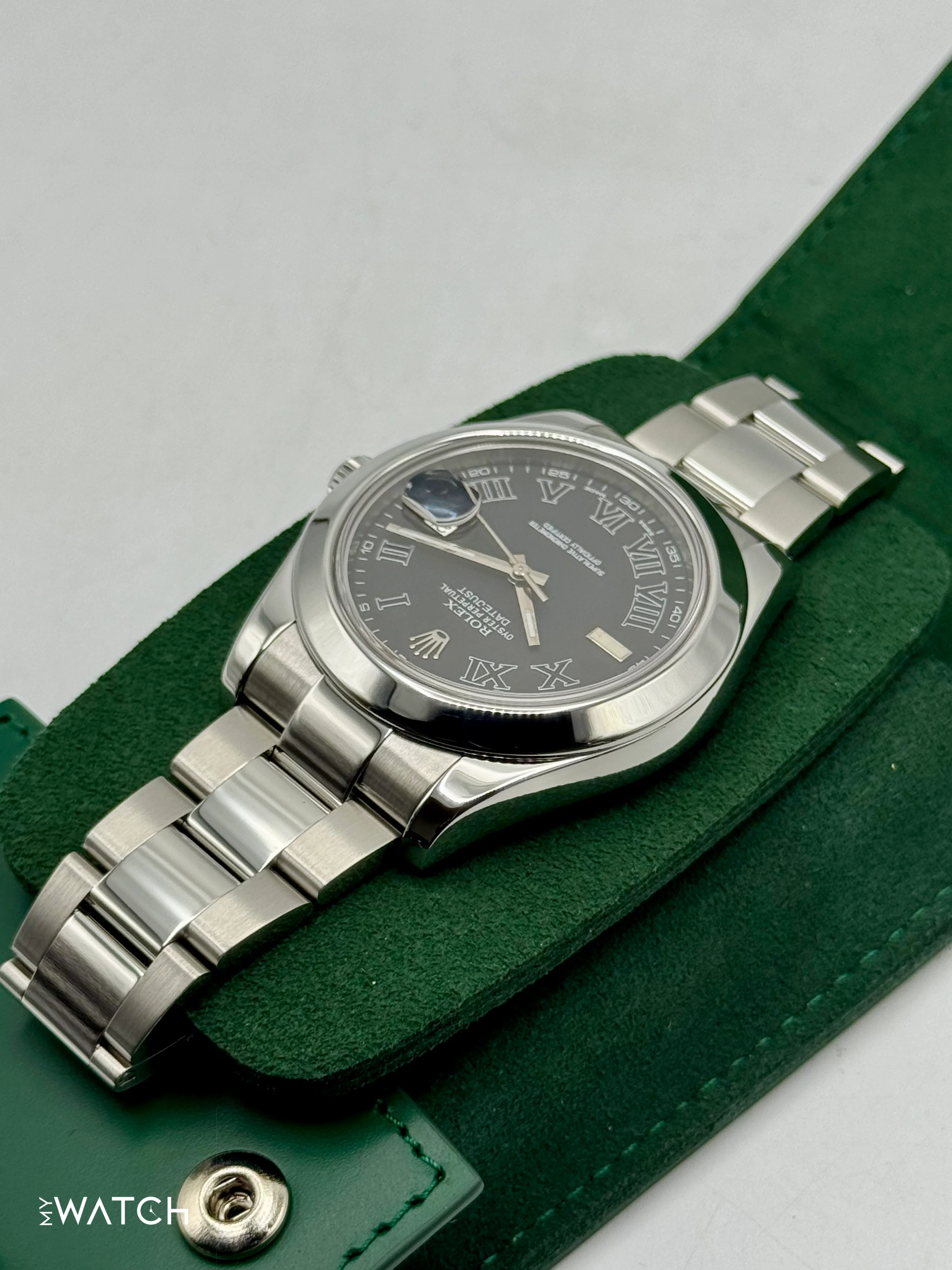 2025 CPO Rolex Datejust II 41mm 116300 Stainless Steel Oyster Black Dial - Image 7