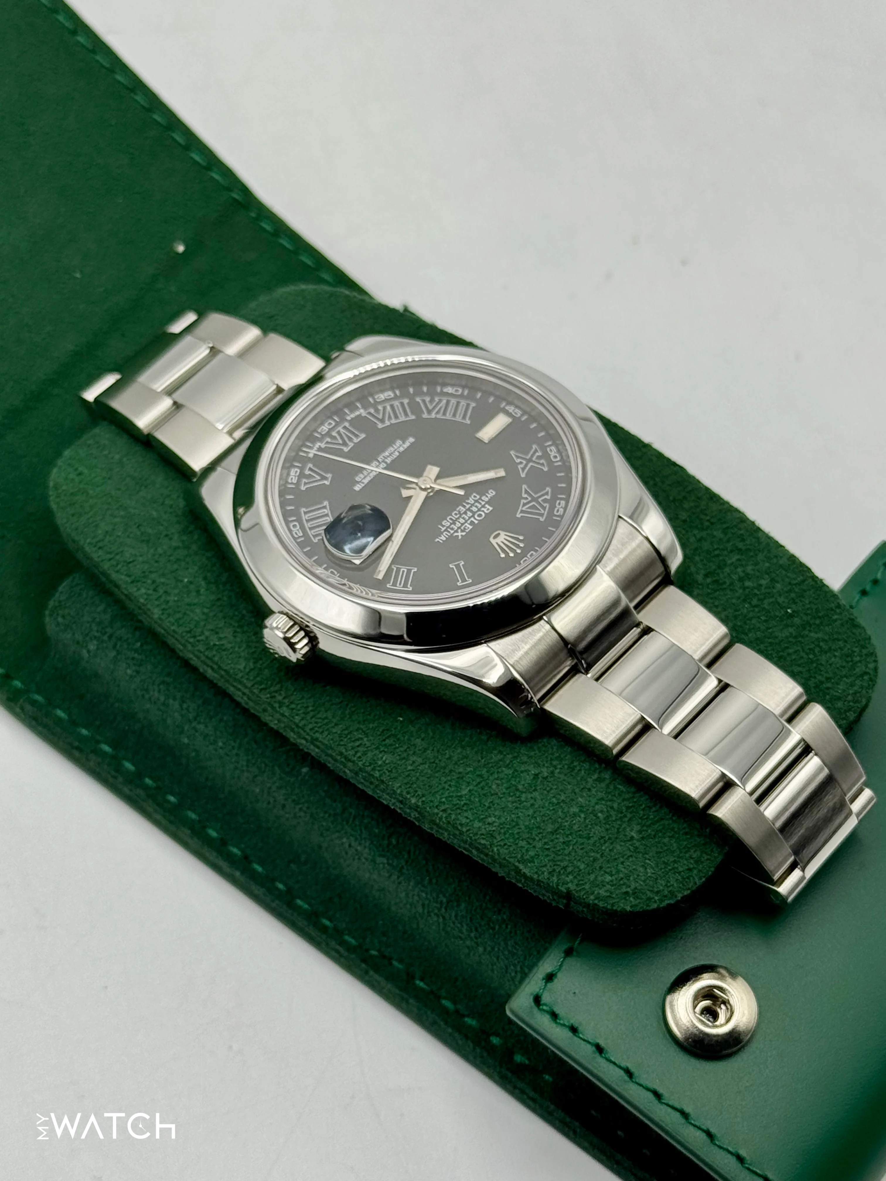 2025 CPO Rolex Datejust II 41mm 116300 Stainless Steel Oyster Black Dial - Image 8