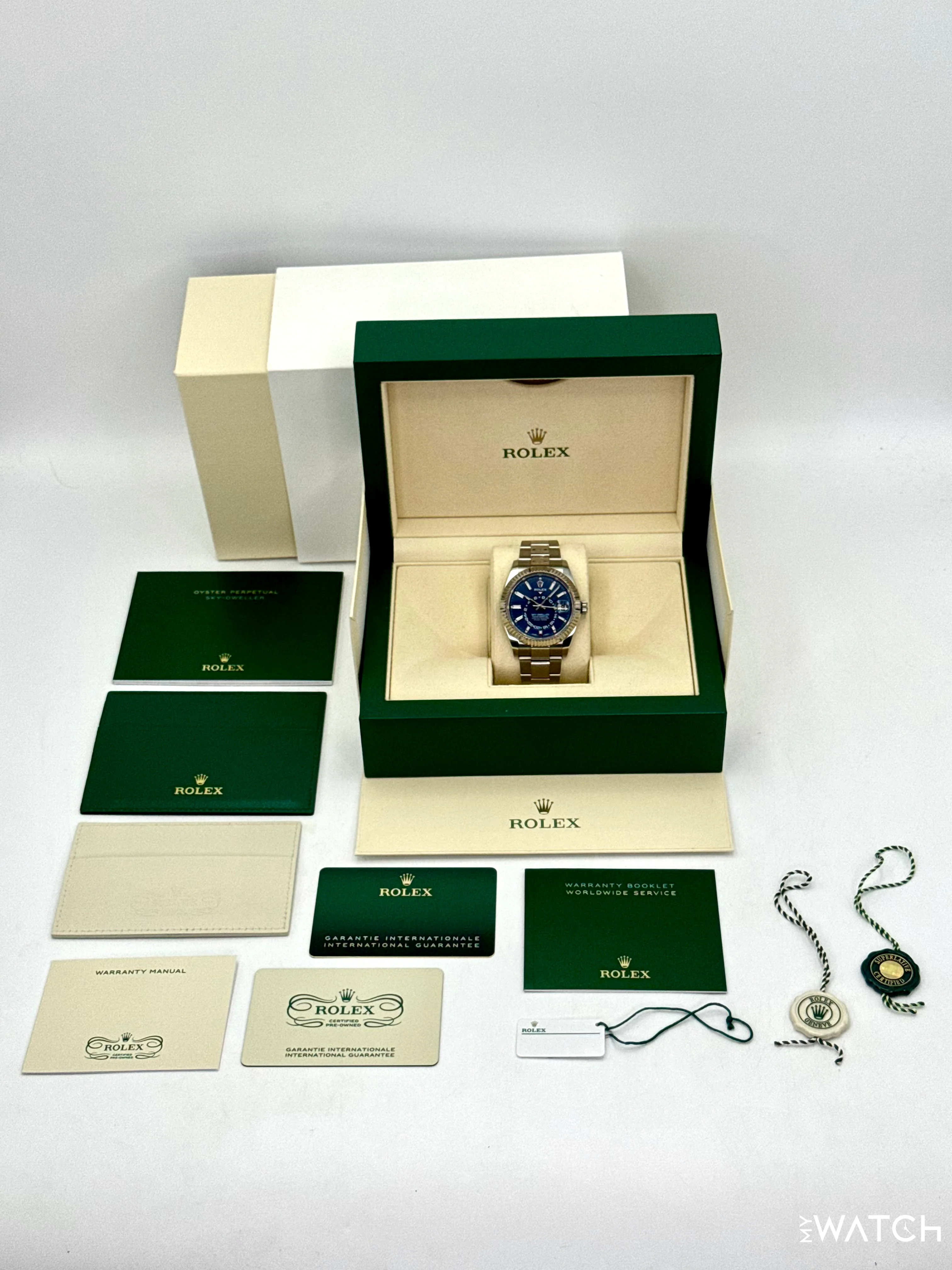 2025 CPO Rolex Sky-Dweller 42mm 326234 Stainless Steel Oyster Blue Dial (CPO) - Image 10