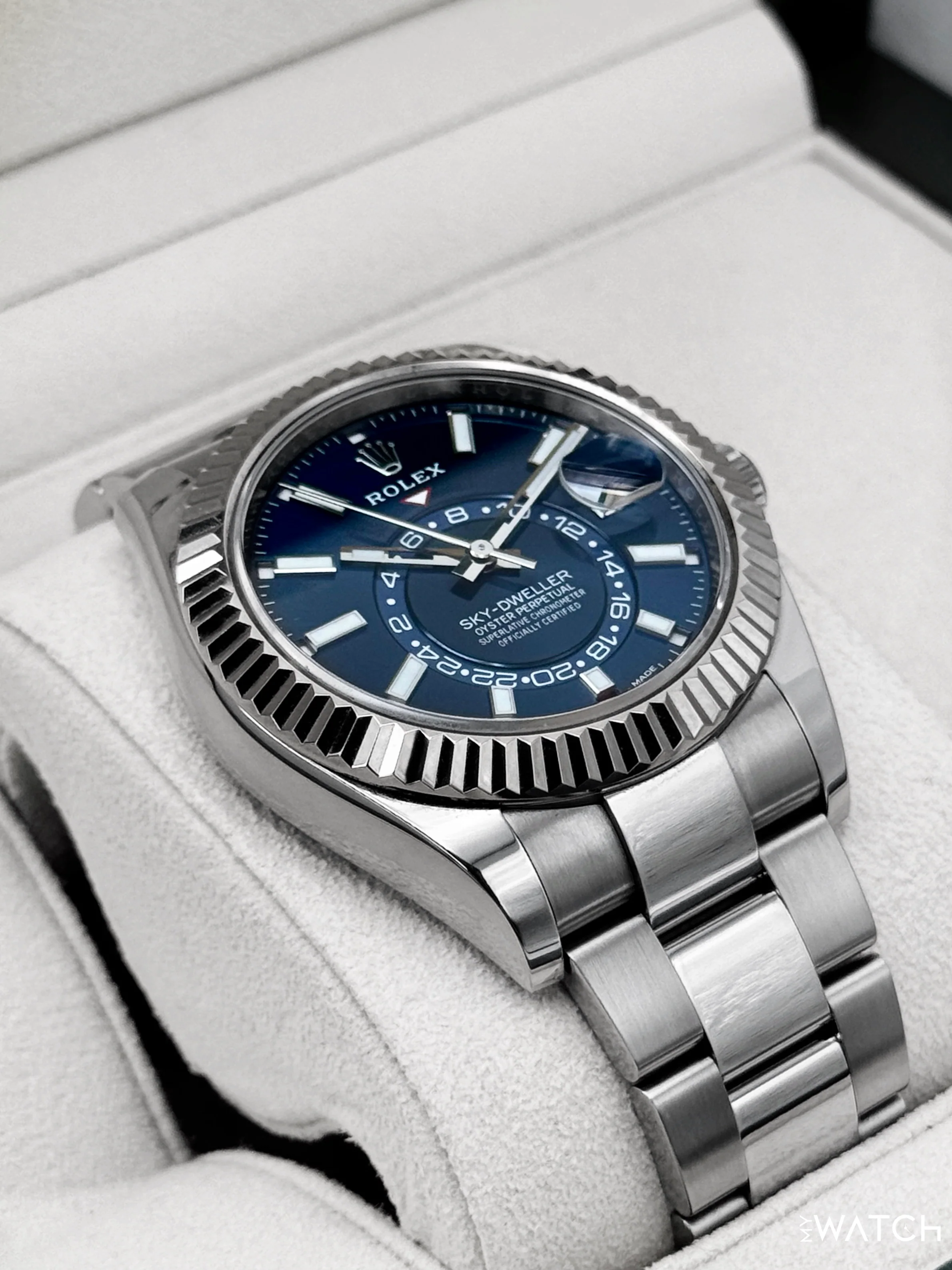 2025 CPO Rolex Sky-Dweller 42mm 326234 Stainless Steel Oyster Blue Dial (CPO) - Image 6