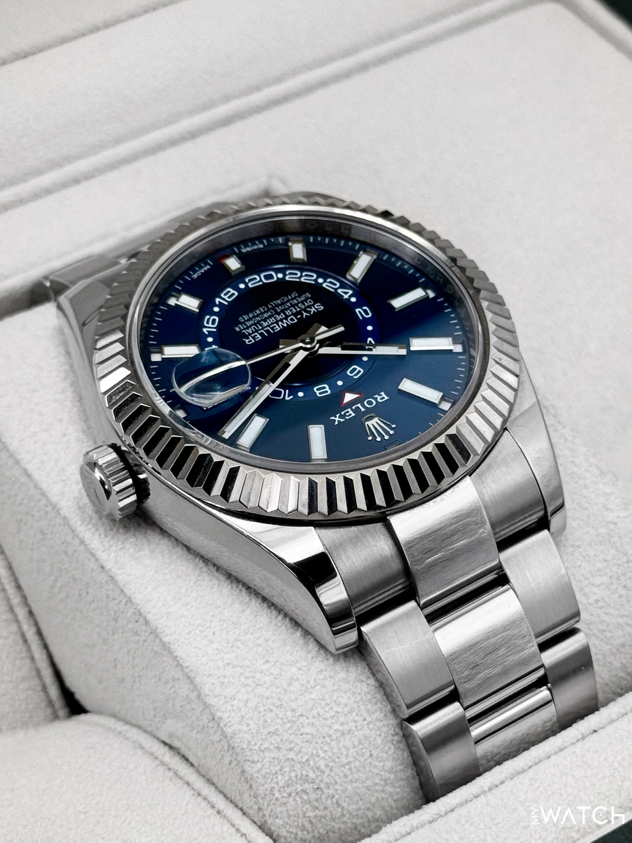 2025 CPO Rolex Sky-Dweller 42mm 326234 Stainless Steel Oyster Blue Dial (CPO) - Image 8