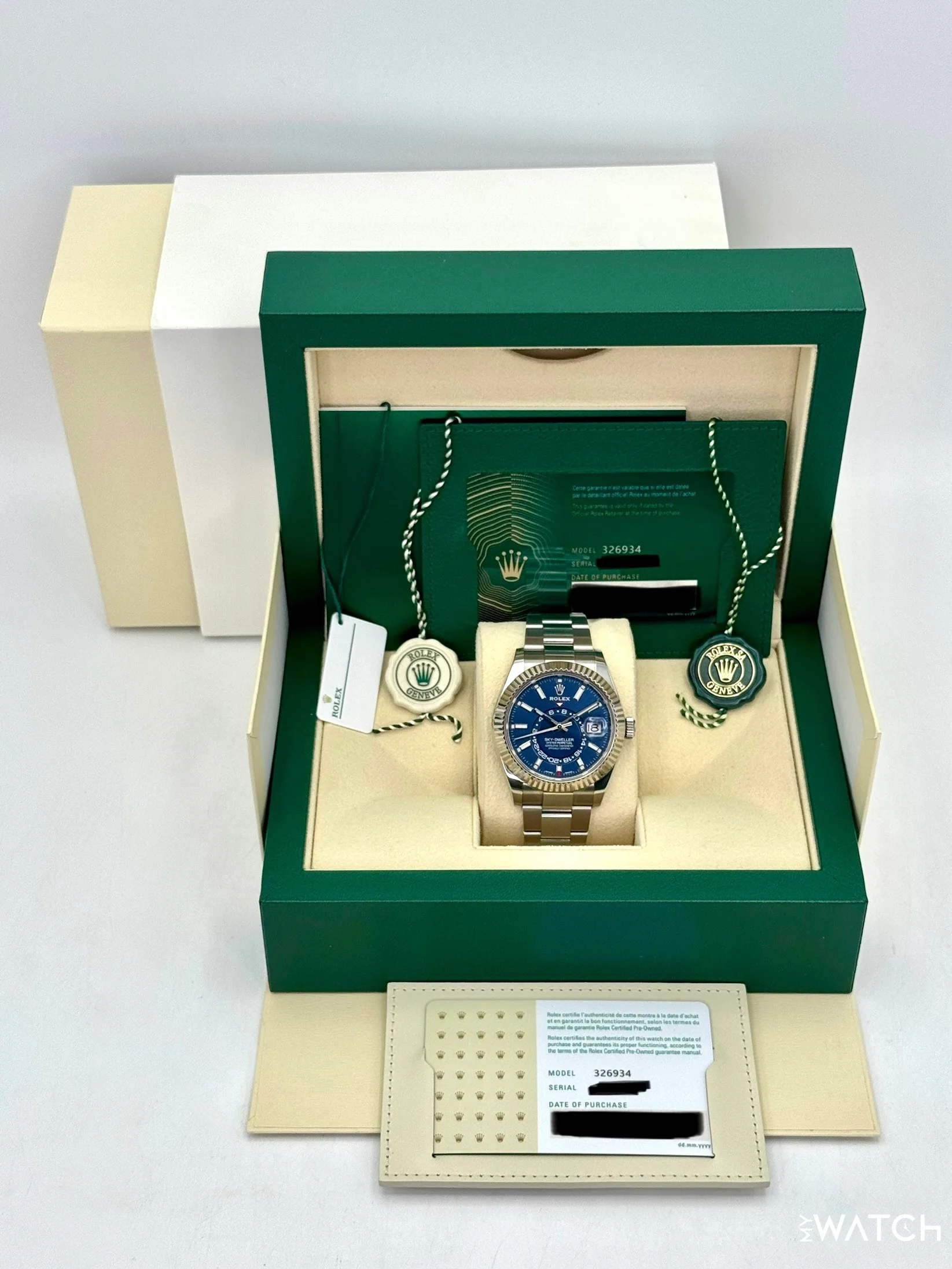 2025 CPO Rolex Sky-Dweller 42mm 326234 Stainless Steel Oyster Blue Dial (CPO) - Image 9
