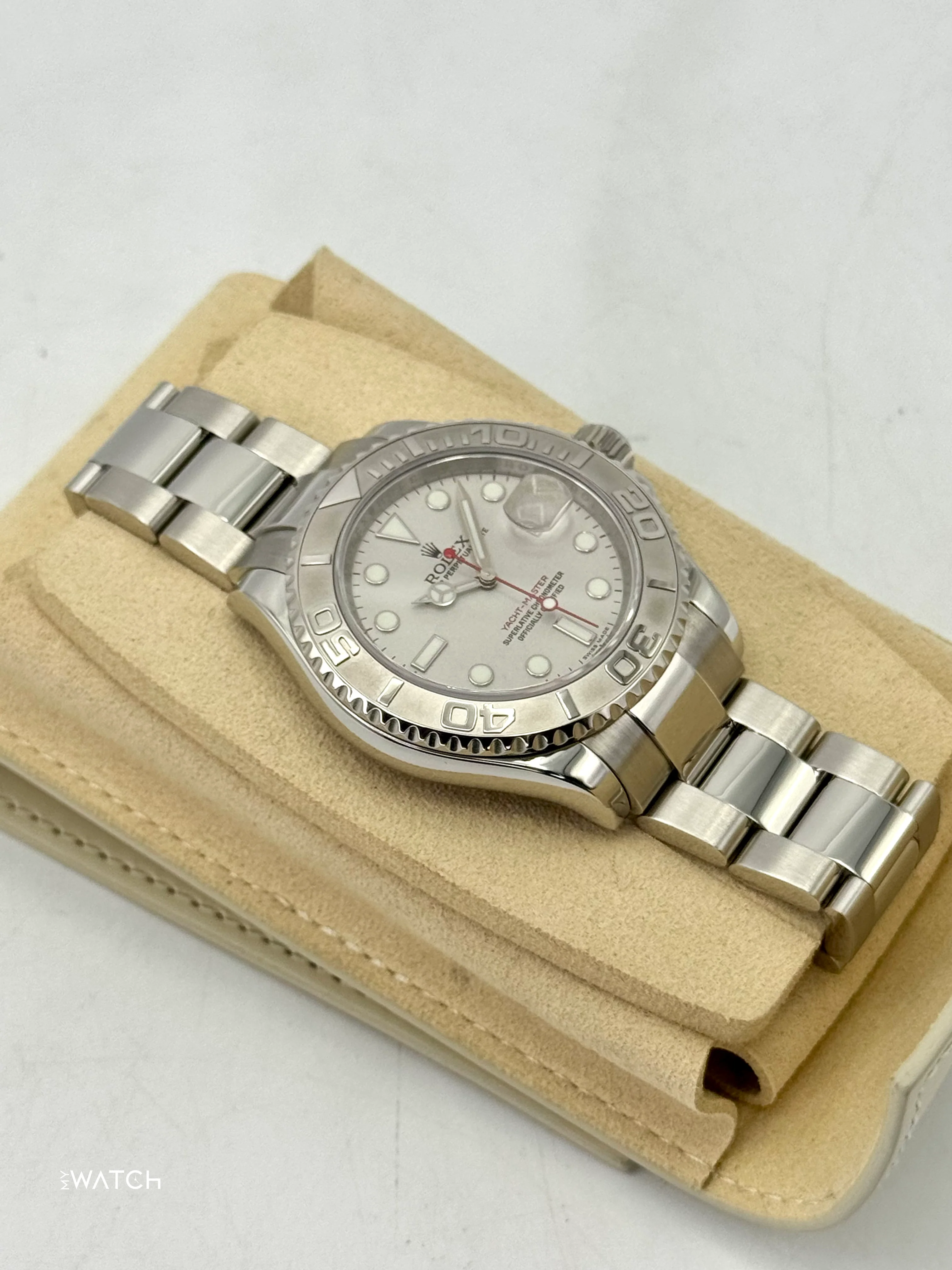 2025 CPO Rolex Yacht-Master 40mm 16622 Platinum Bezel and Dial - Image 6