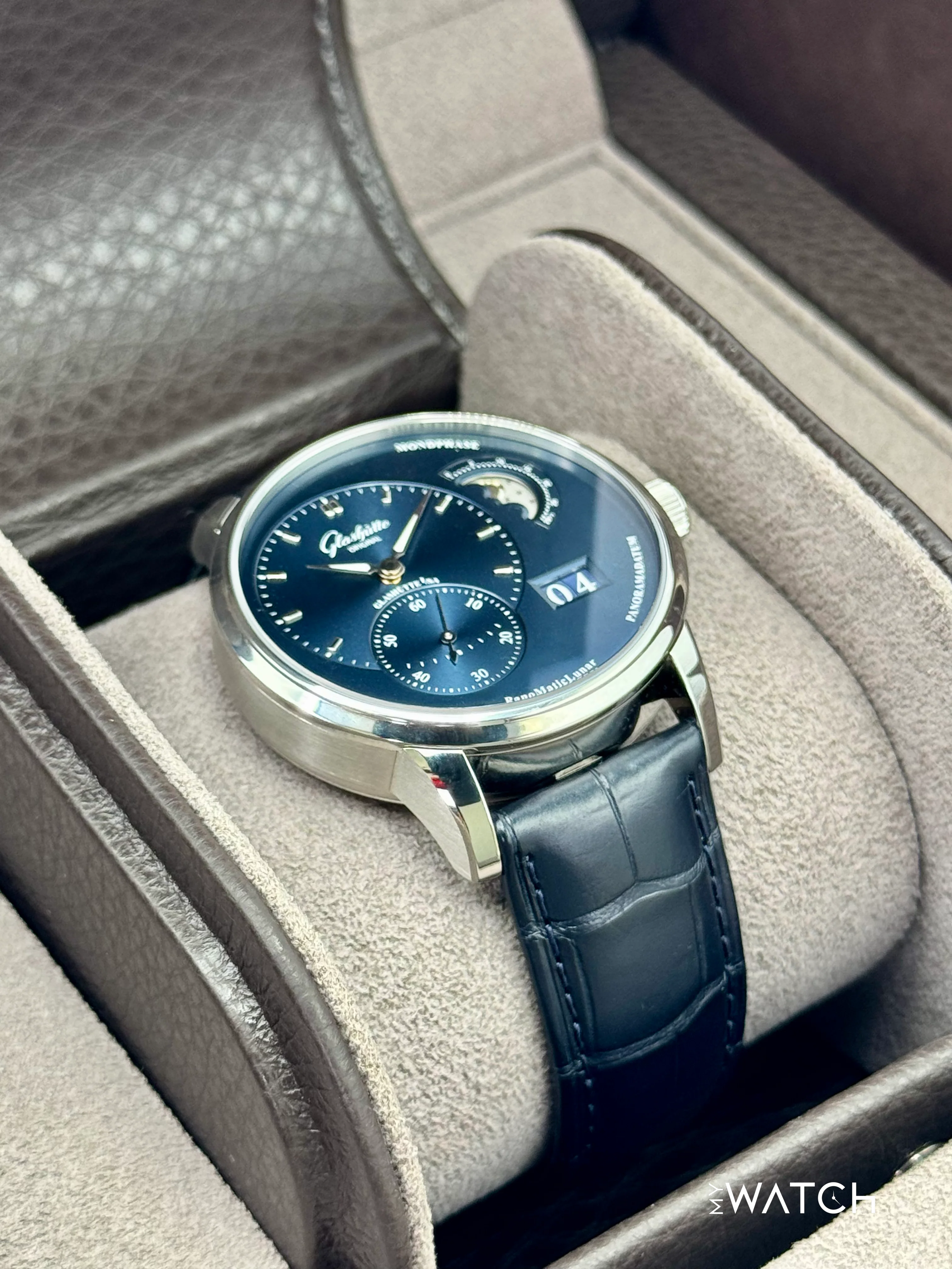 2025 Glashütte Original PanoMaticLunar 40mm 1-90-02-46-32-61 Blue Dial - Image 6