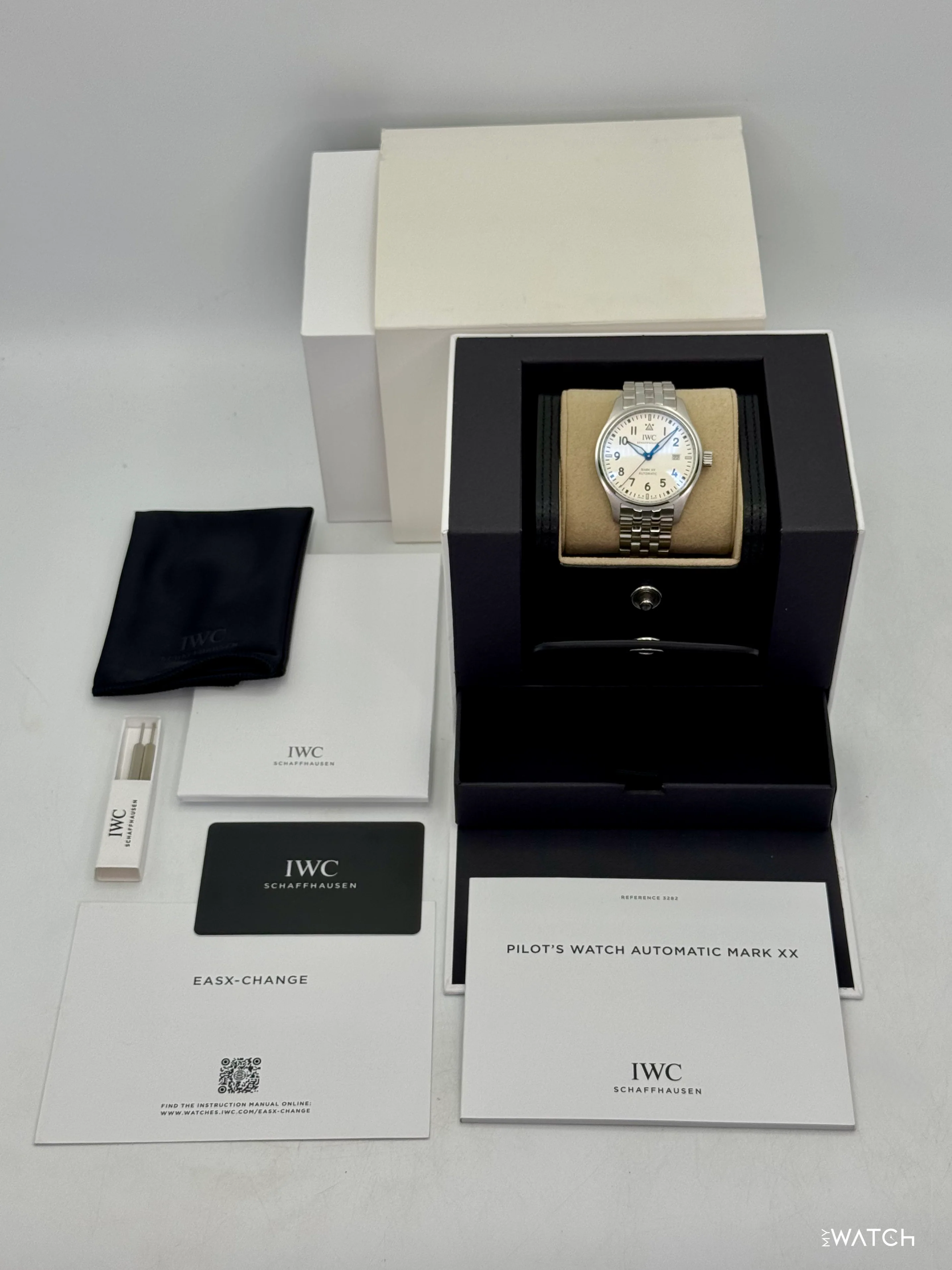2025 IWC Pilot's Watch Mark XX 40mm IW328208 Stainless Steel White Dial - Image 10