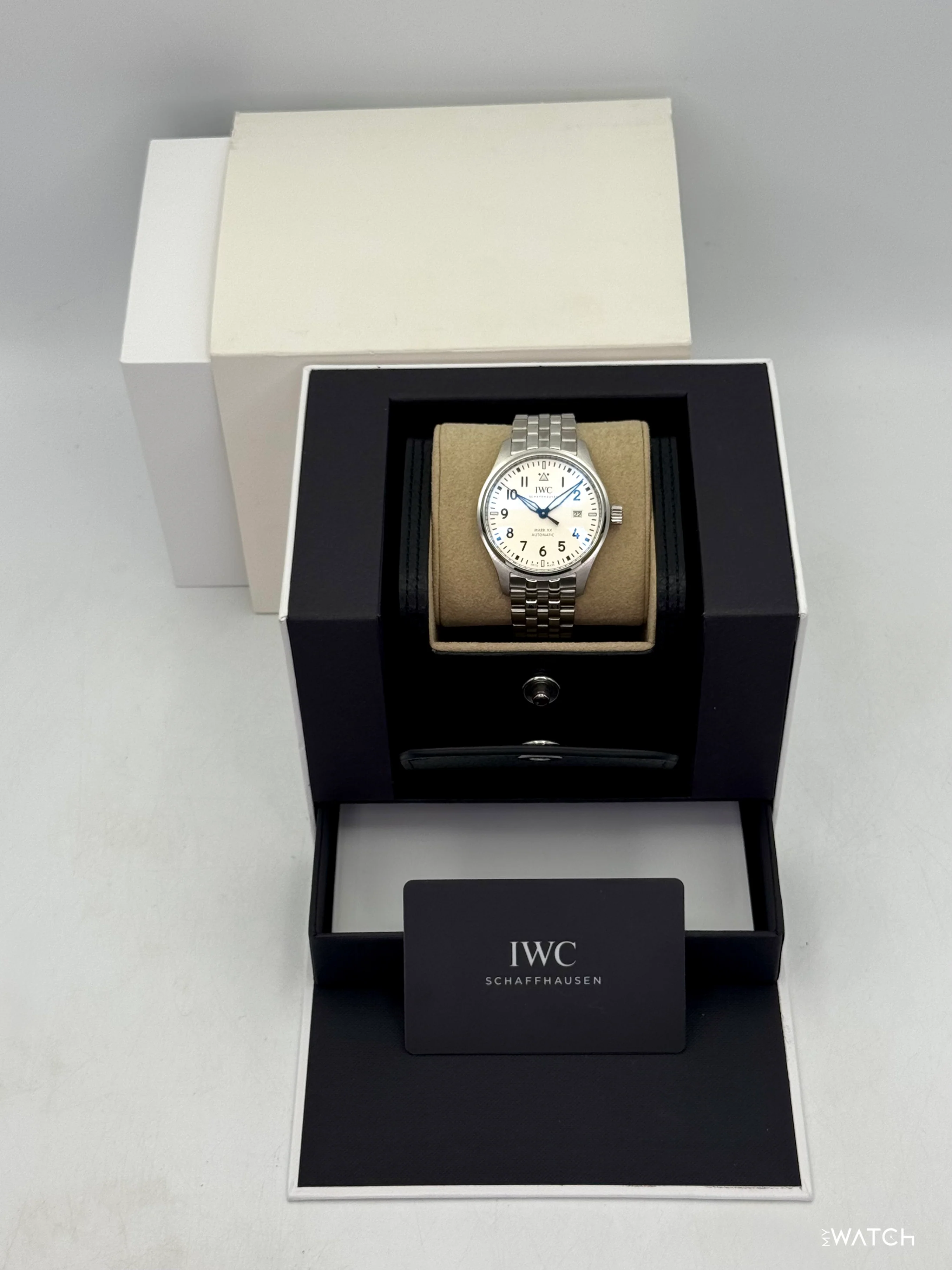 2025 IWC Pilot's Watch Mark XX 40mm IW328208 Stainless Steel White Dial - Image 9