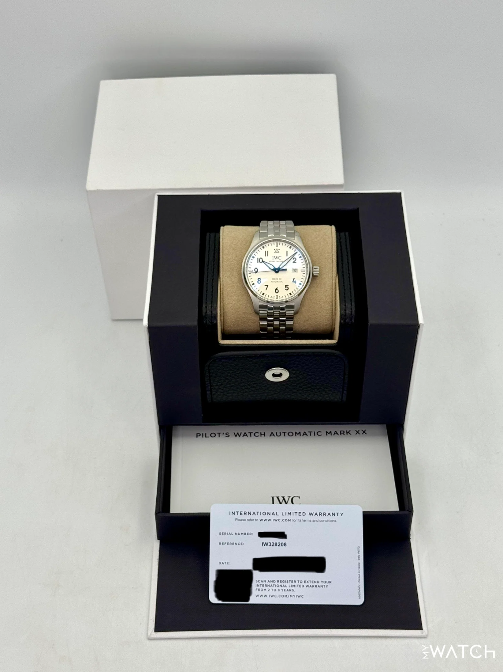 2025 IWC Pilot's Watch Mark XX 40mm IW328208 Stainless Steel White Dial - Image 10