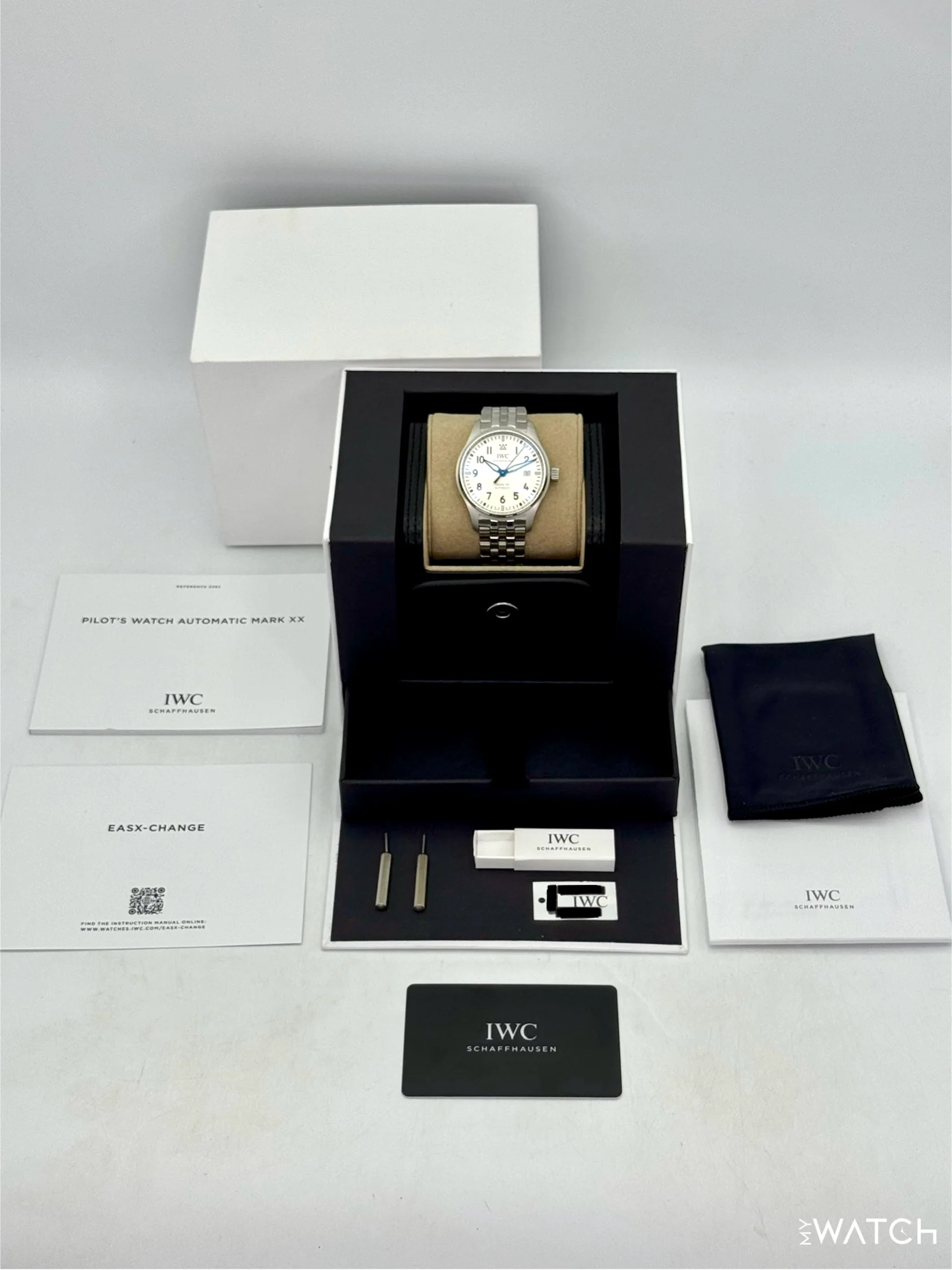 2025 IWC Pilot's Watch Mark XX 40mm IW328208 Stainless Steel White Dial - Image 11