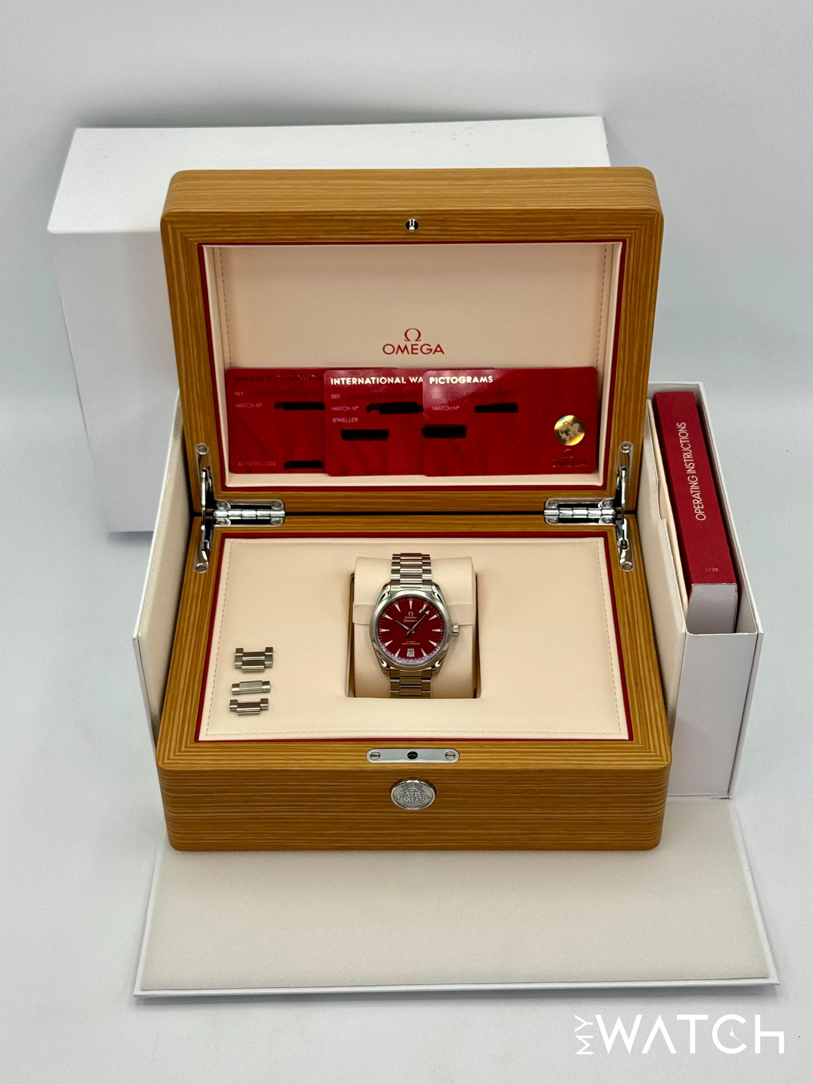 2025 Omega Seamaster Aqua Terra 38mm 220.10.38.20.13.003 Red Dial - Image 10