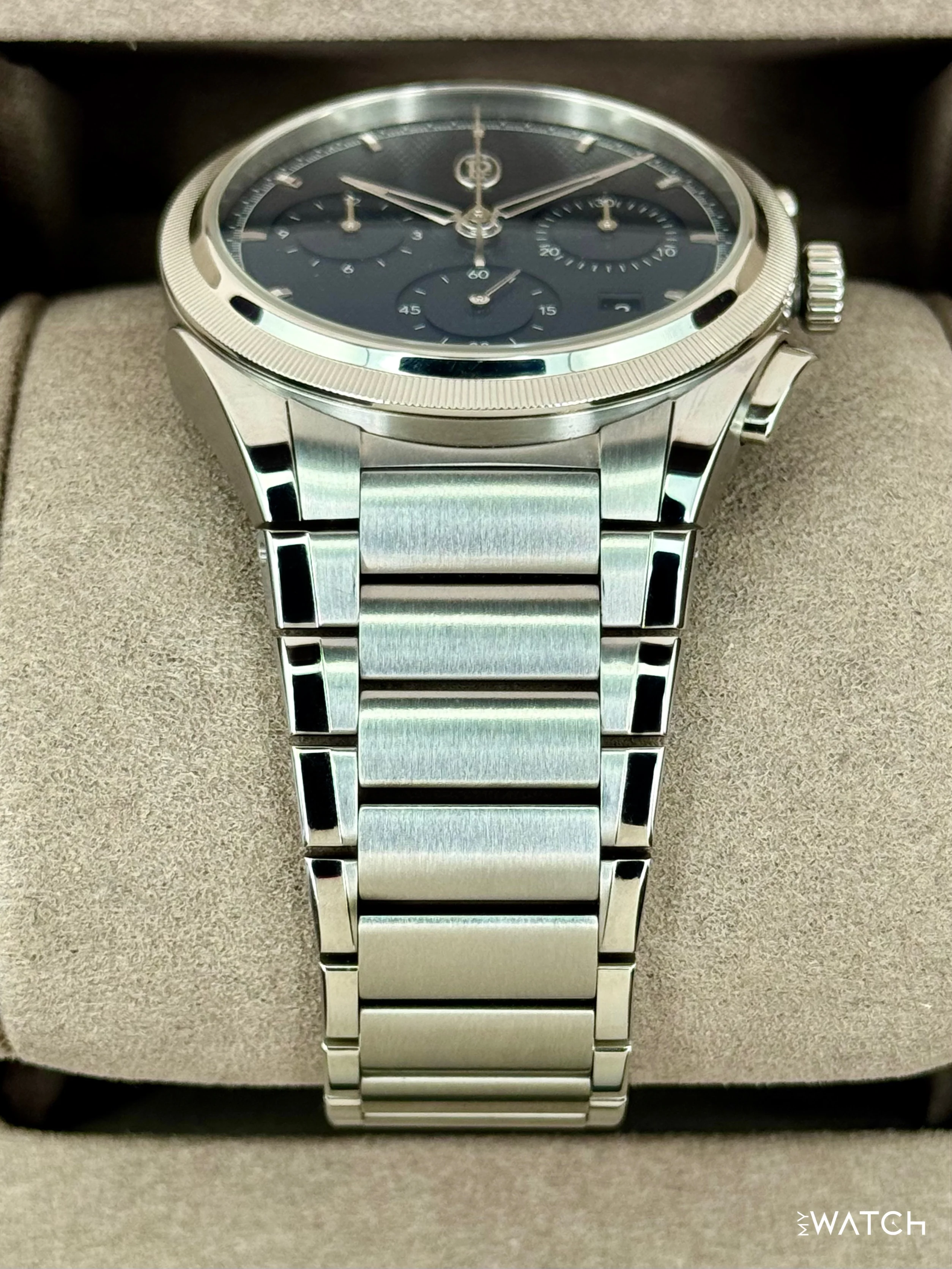 2025 Parmigiani Fleurier Tonda Pf Chronograph 42mm PFC915 Stainless Steel Blue Dial - Image 3