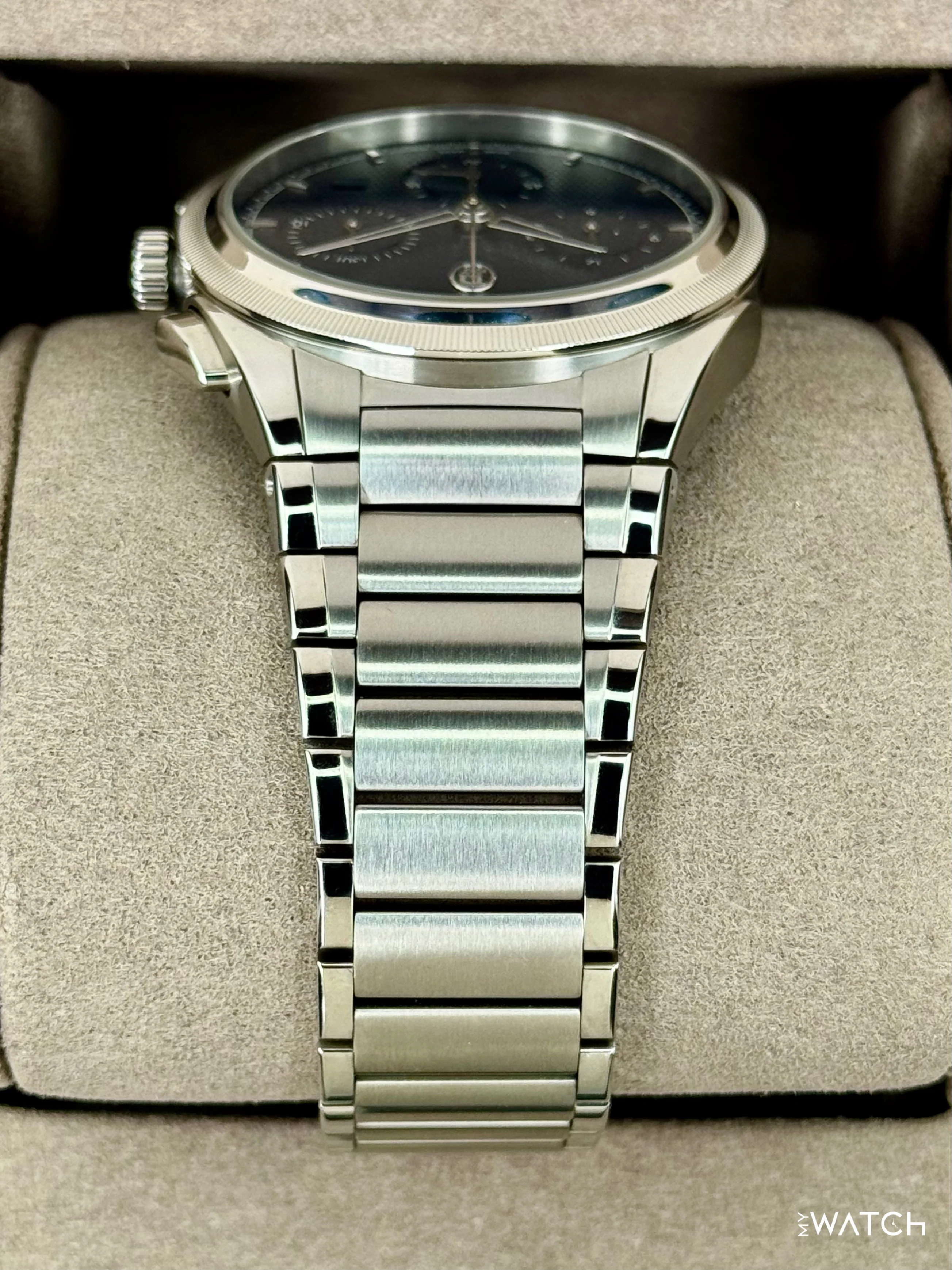 2025 Parmigiani Fleurier Tonda Pf Chronograph 42mm PFC915 Stainless Steel Blue Dial - Image 4