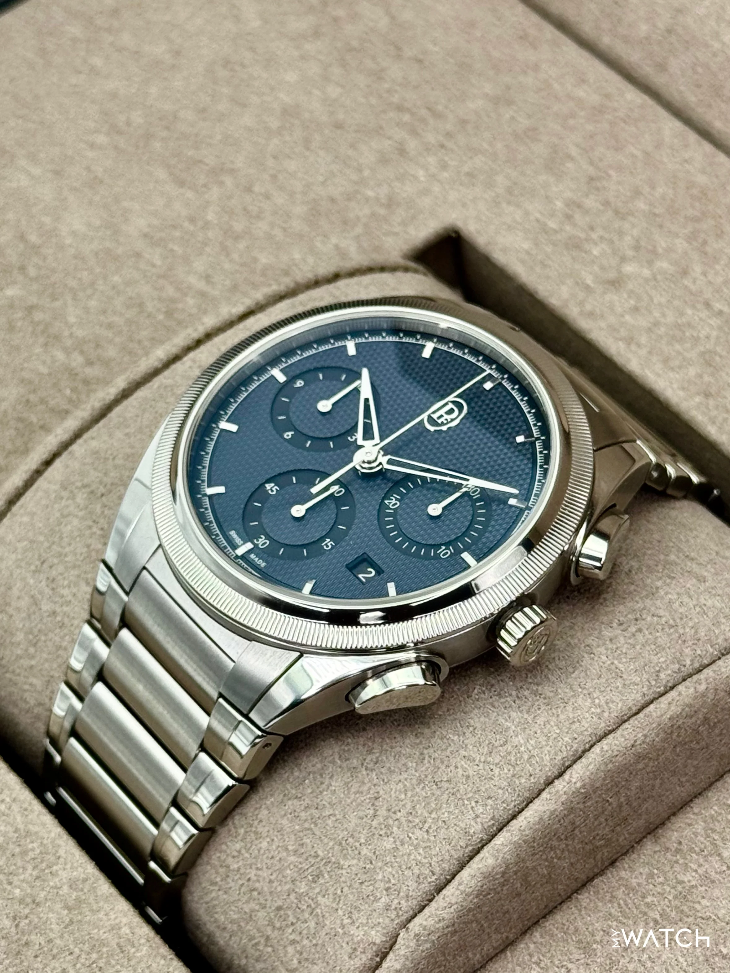 2025 Parmigiani Fleurier Tonda Pf Chronograph 42mm PFC915 Stainless Steel Blue Dial - Image 5