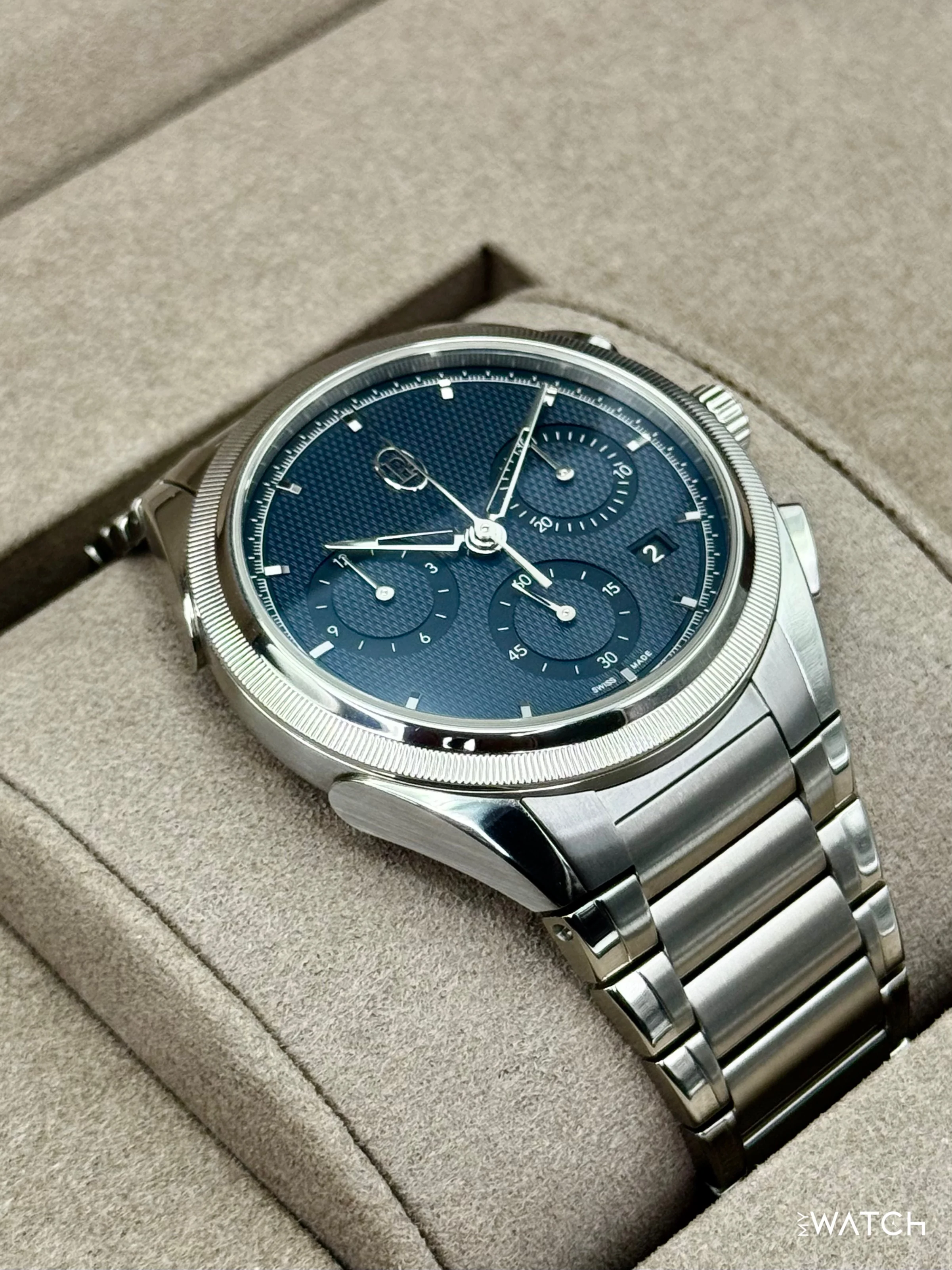 2025 Parmigiani Fleurier Tonda Pf Chronograph 42mm PFC915 Stainless Steel Blue Dial - Image 6