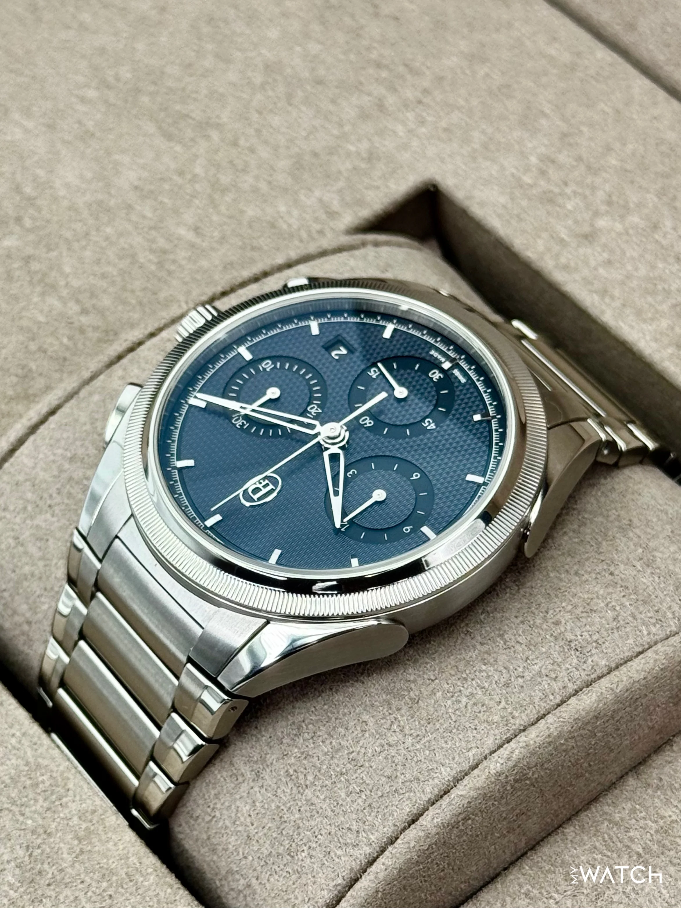 2025 Parmigiani Fleurier Tonda Pf Chronograph 42mm PFC915 Stainless Steel Blue Dial - Image 7