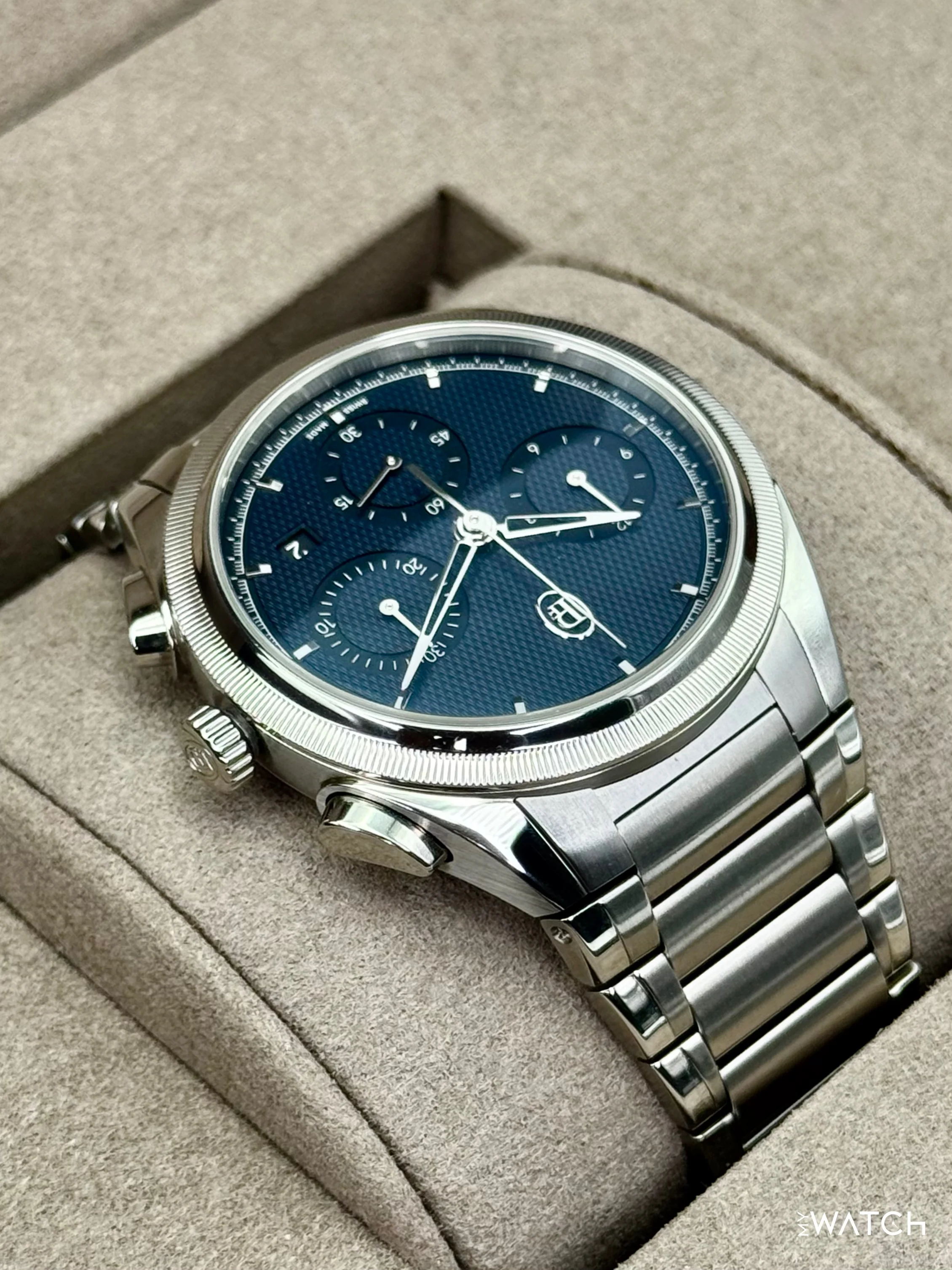 2025 Parmigiani Fleurier Tonda Pf Chronograph 42mm PFC915 Stainless Steel Blue Dial - Image 8
