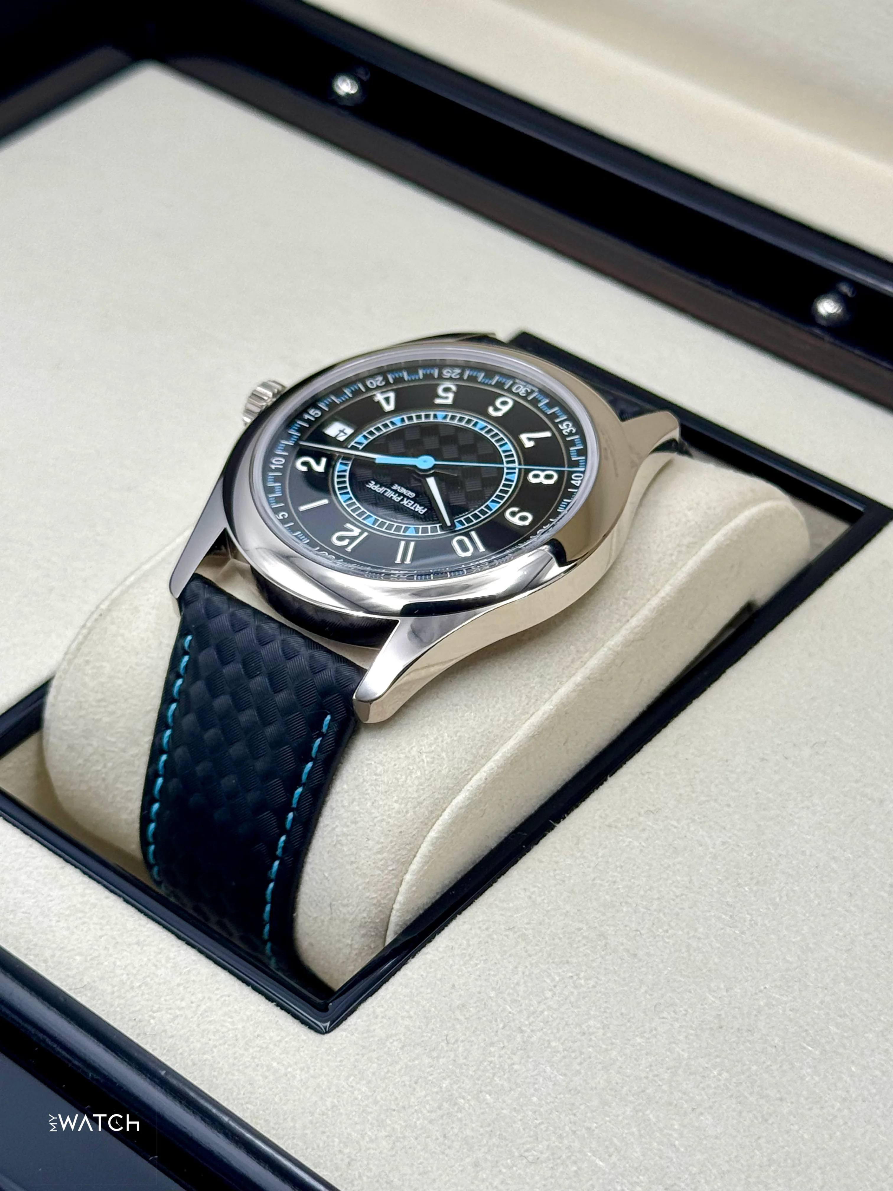2025 Patek Philippe Calatrava Blue 6007G White Gold Black Dial - Image 7