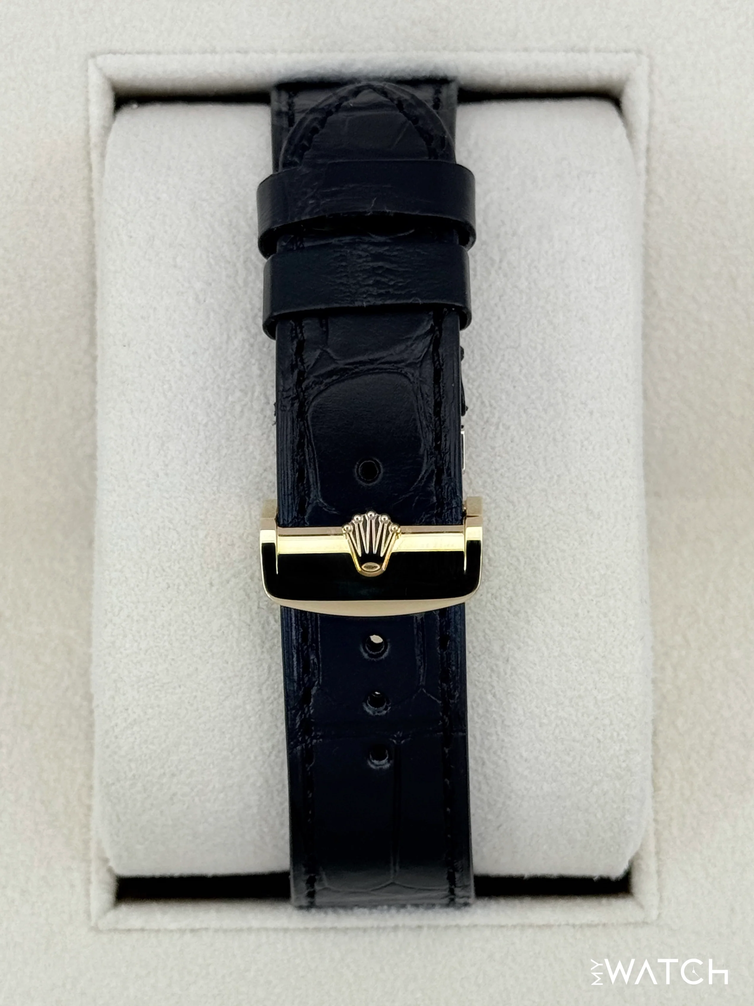 2025 Rolex 1908 39mm 52508 Yellow Gold Black Dial - Image 2