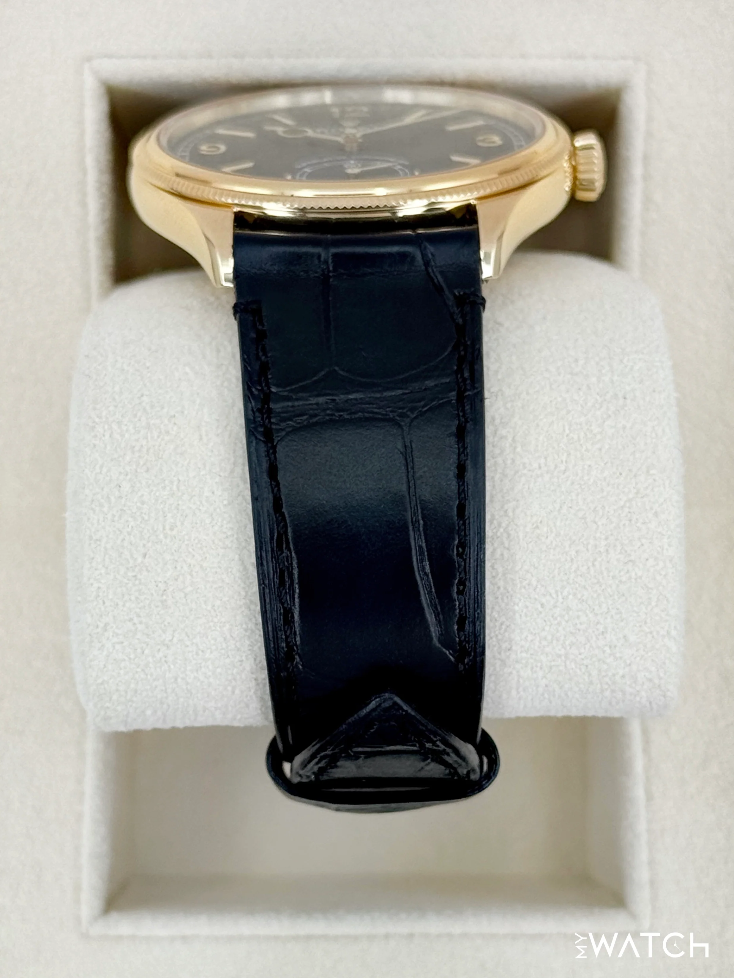 2025 Rolex 1908 39mm 52508 Yellow Gold Black Dial - Image 3