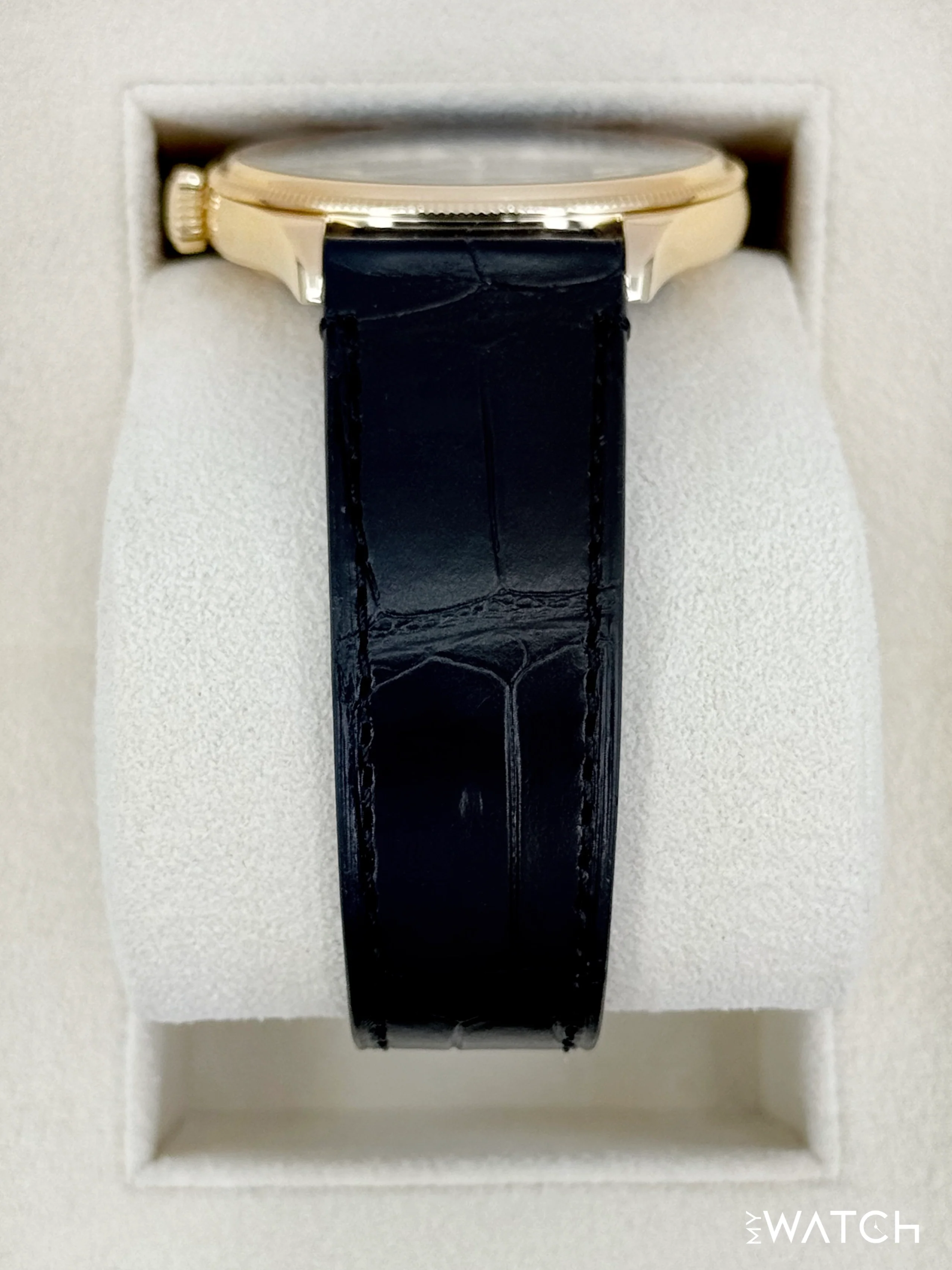 2025 Rolex 1908 39mm 52508 Yellow Gold Black Dial - Image 4