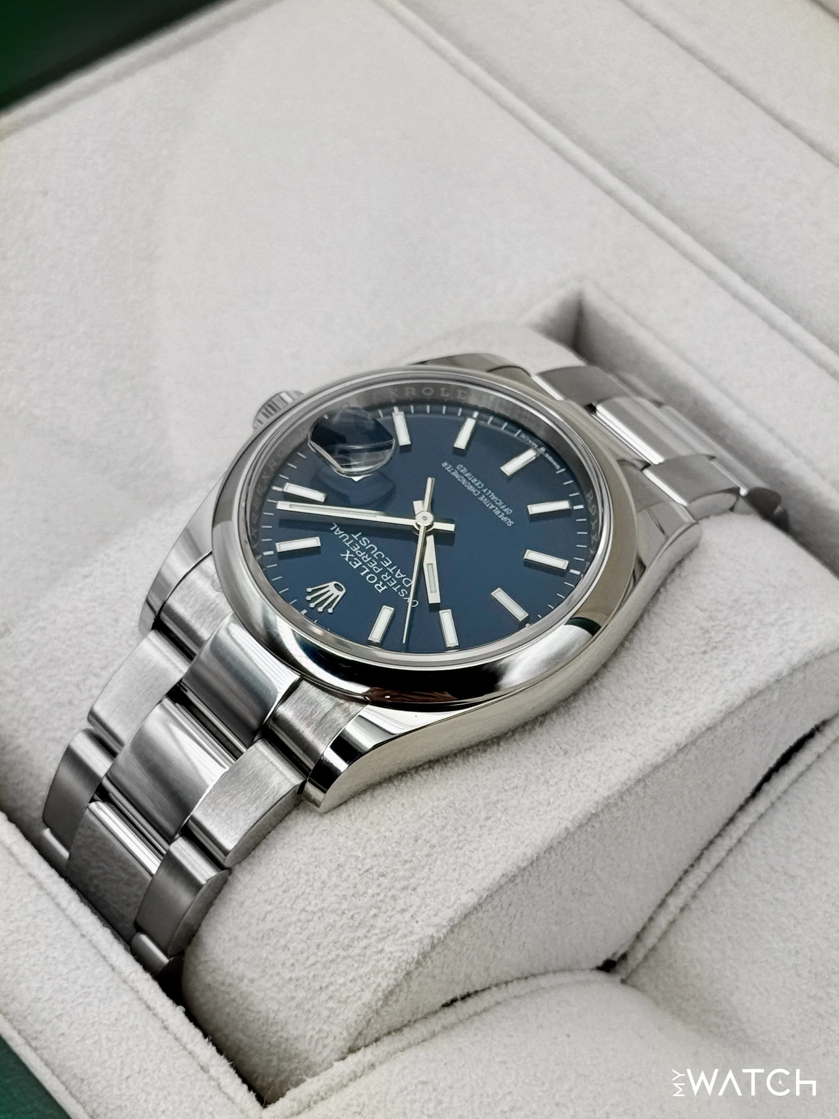NEW 2025 Rolex Datejust 36mm 126200 Stainless Steel Oyster Blue Dial - Image 7