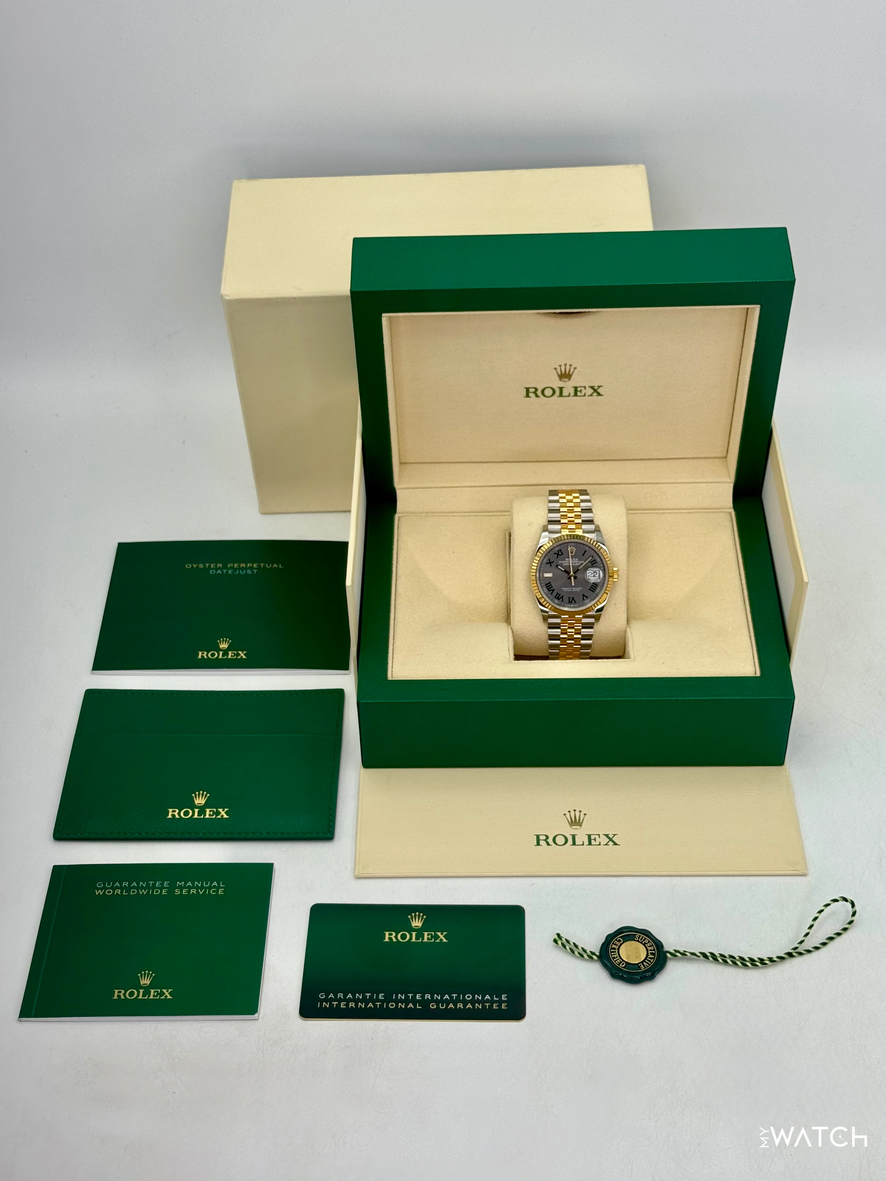 2025 Rolex Datejust 36mm 126233 Two-Tone Jubilee Wimbledon Dial - Image 10
