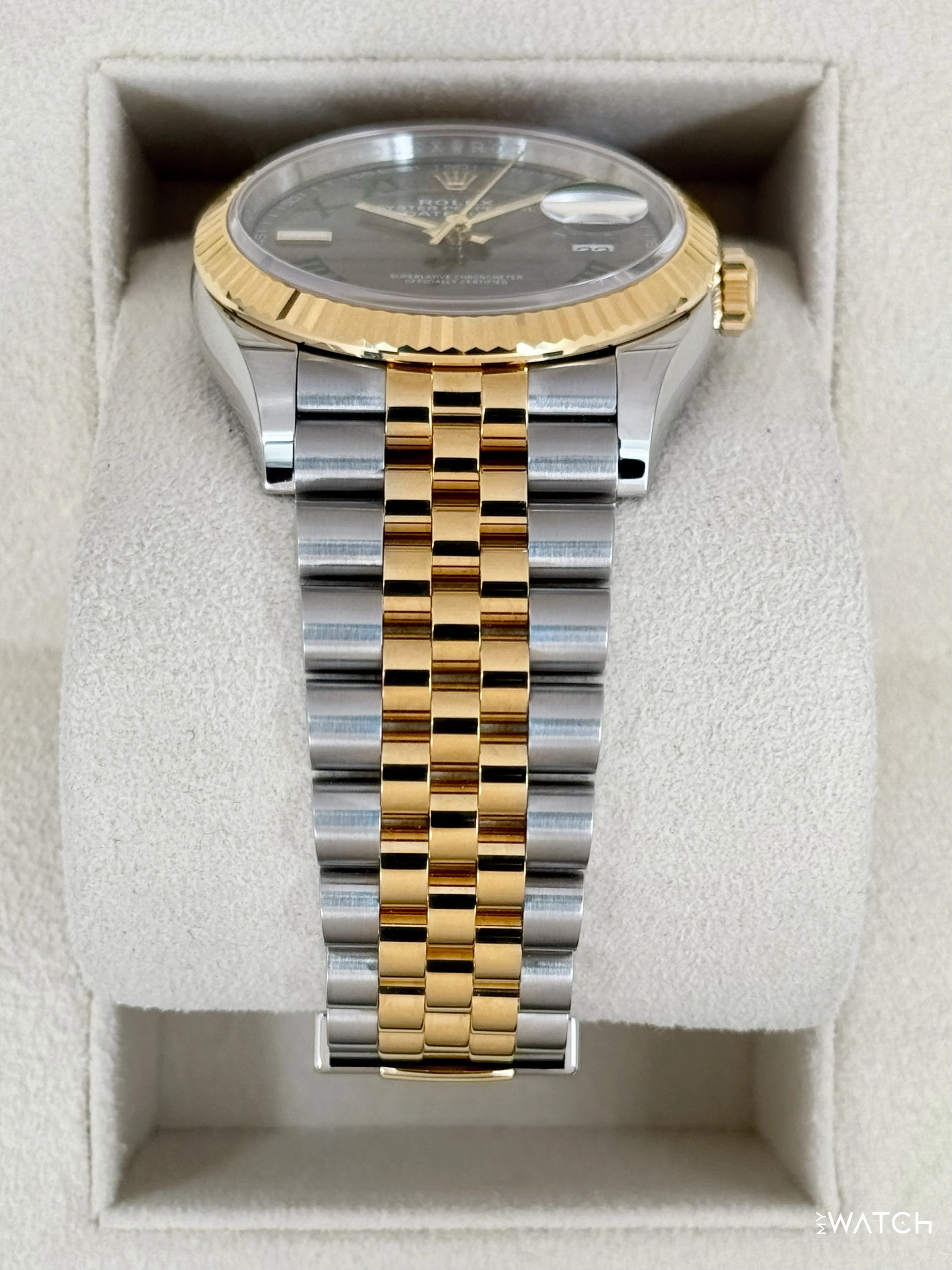 2025 Rolex Datejust 36mm 126233 Two-Tone Jubilee Wimbledon Dial - Image 3