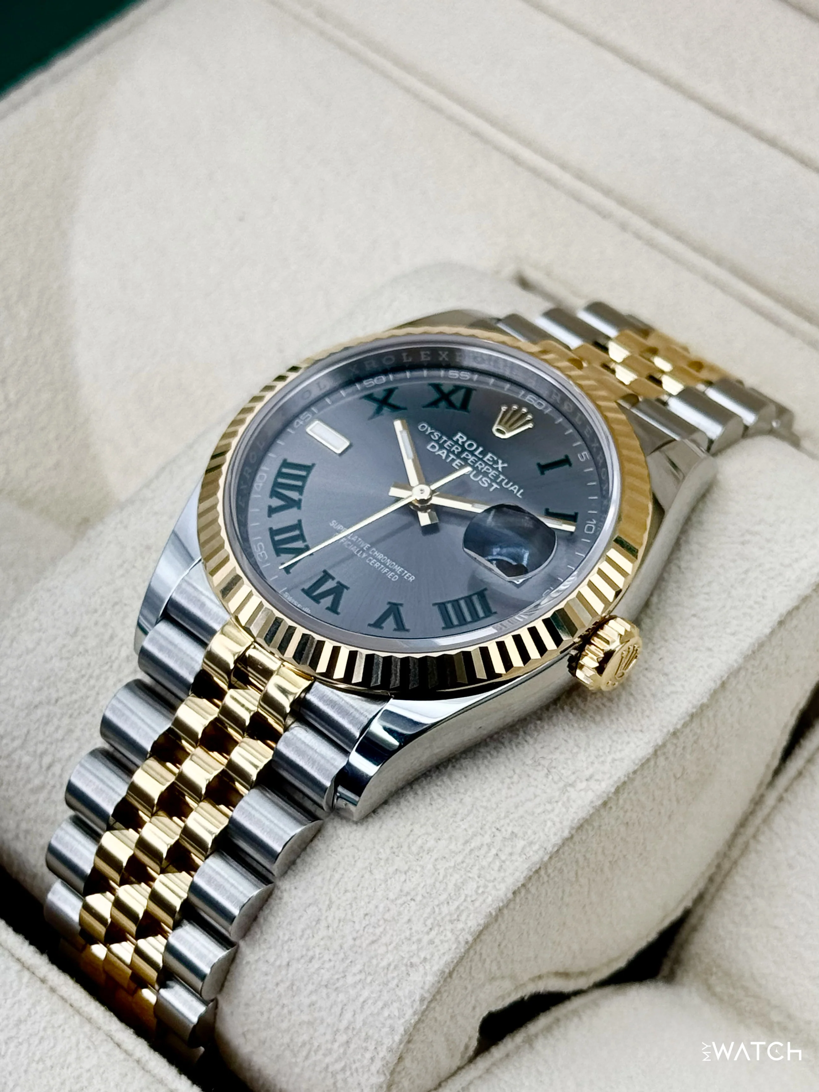 2025 Rolex Datejust 36mm 126233 Two-Tone Jubilee Wimbledon Dial - Image 5