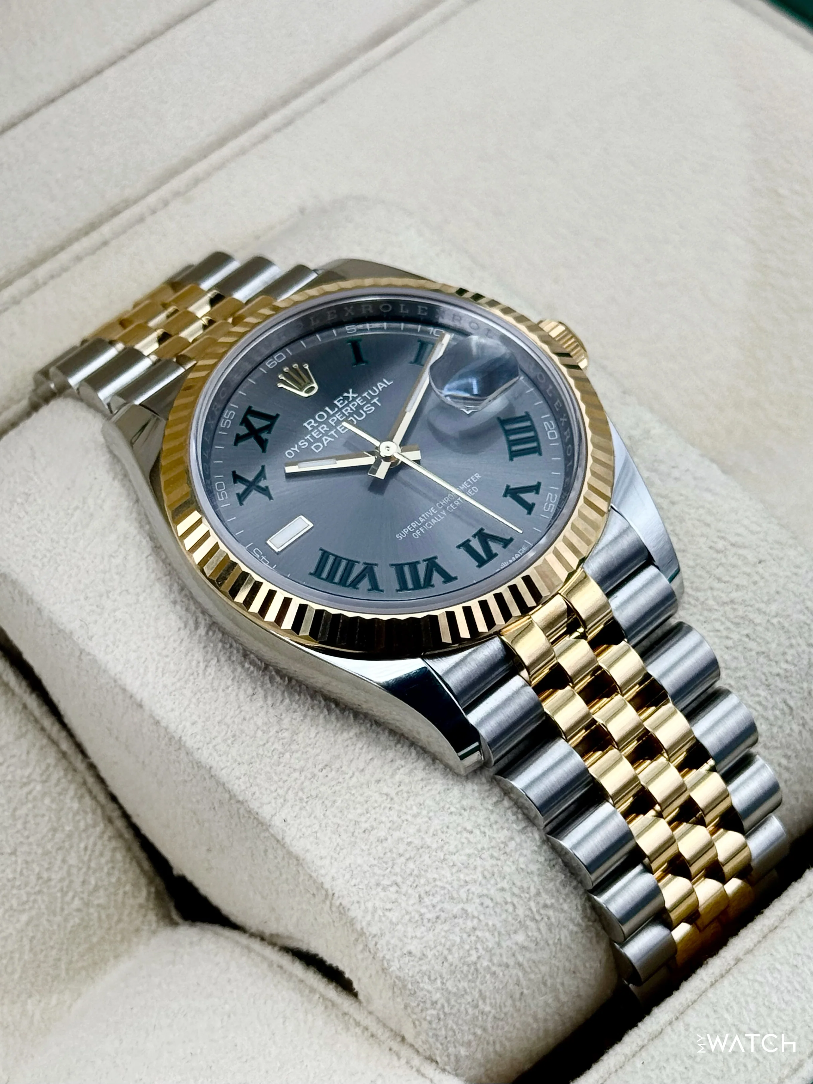 2025 Rolex Datejust 36mm 126233 Two-Tone Jubilee Wimbledon Dial - Image 6