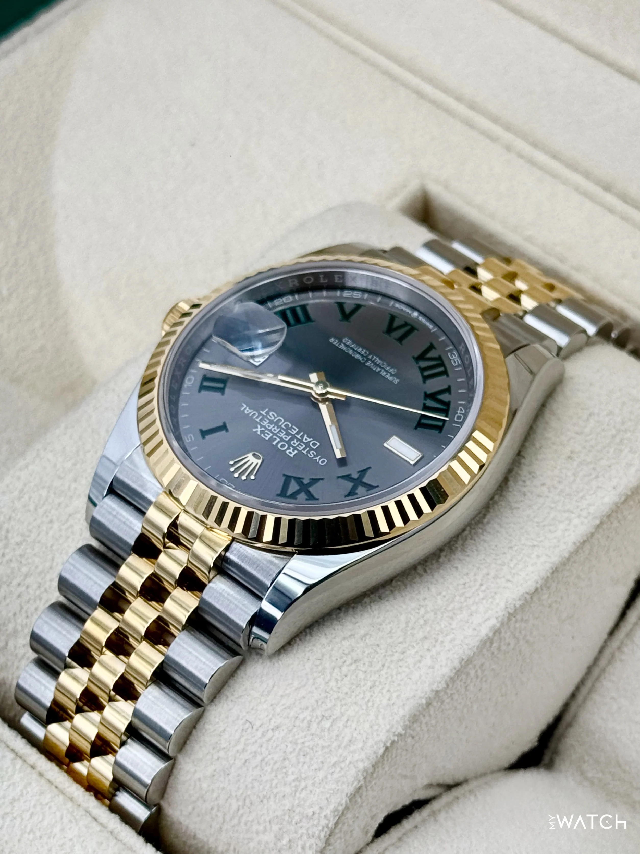 2025 Rolex Datejust 36mm 126233 Two-Tone Jubilee Wimbledon Dial - Image 7