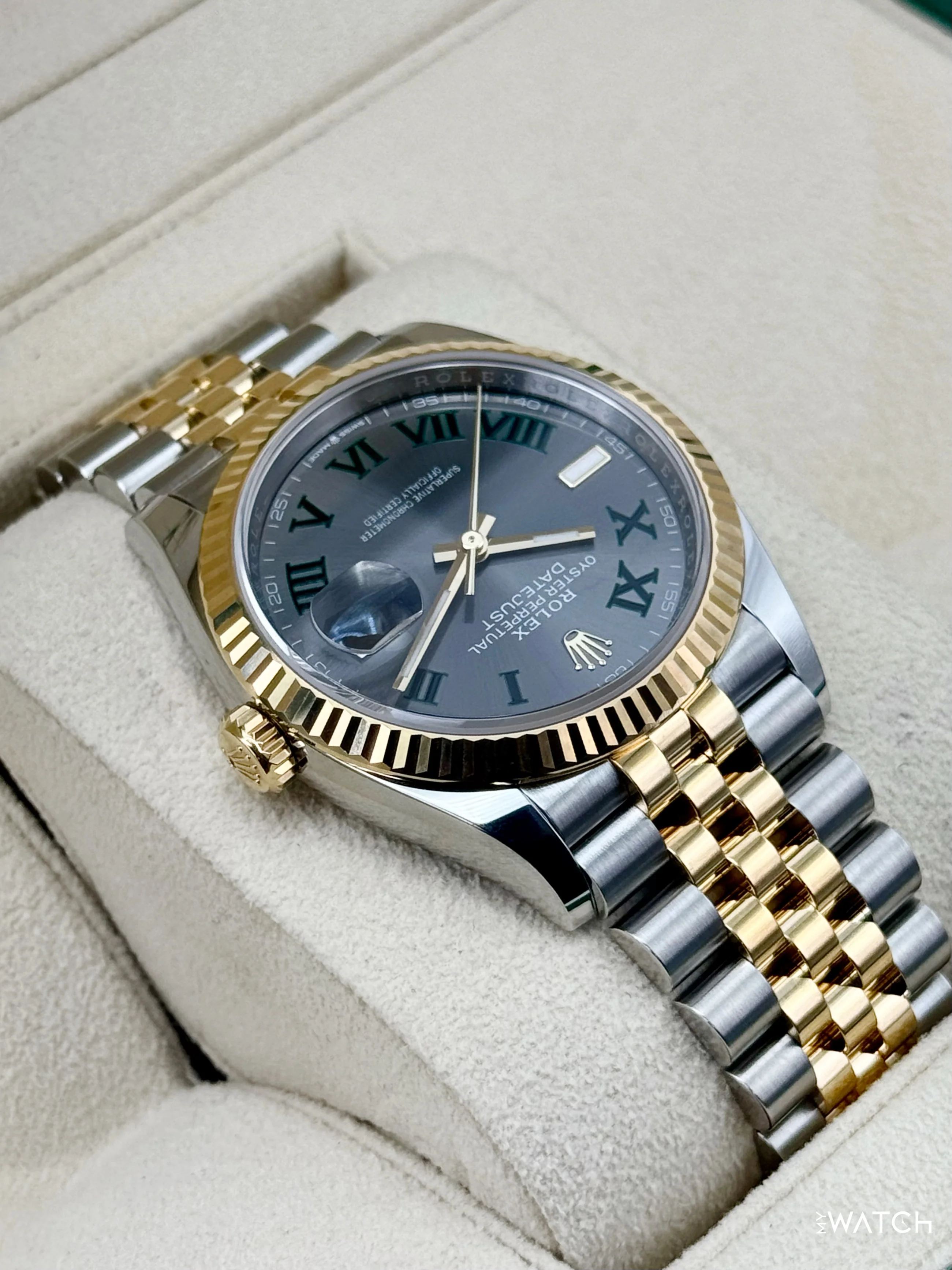2025 Rolex Datejust 36mm 126233 Two-Tone Jubilee Wimbledon Dial - Image 8