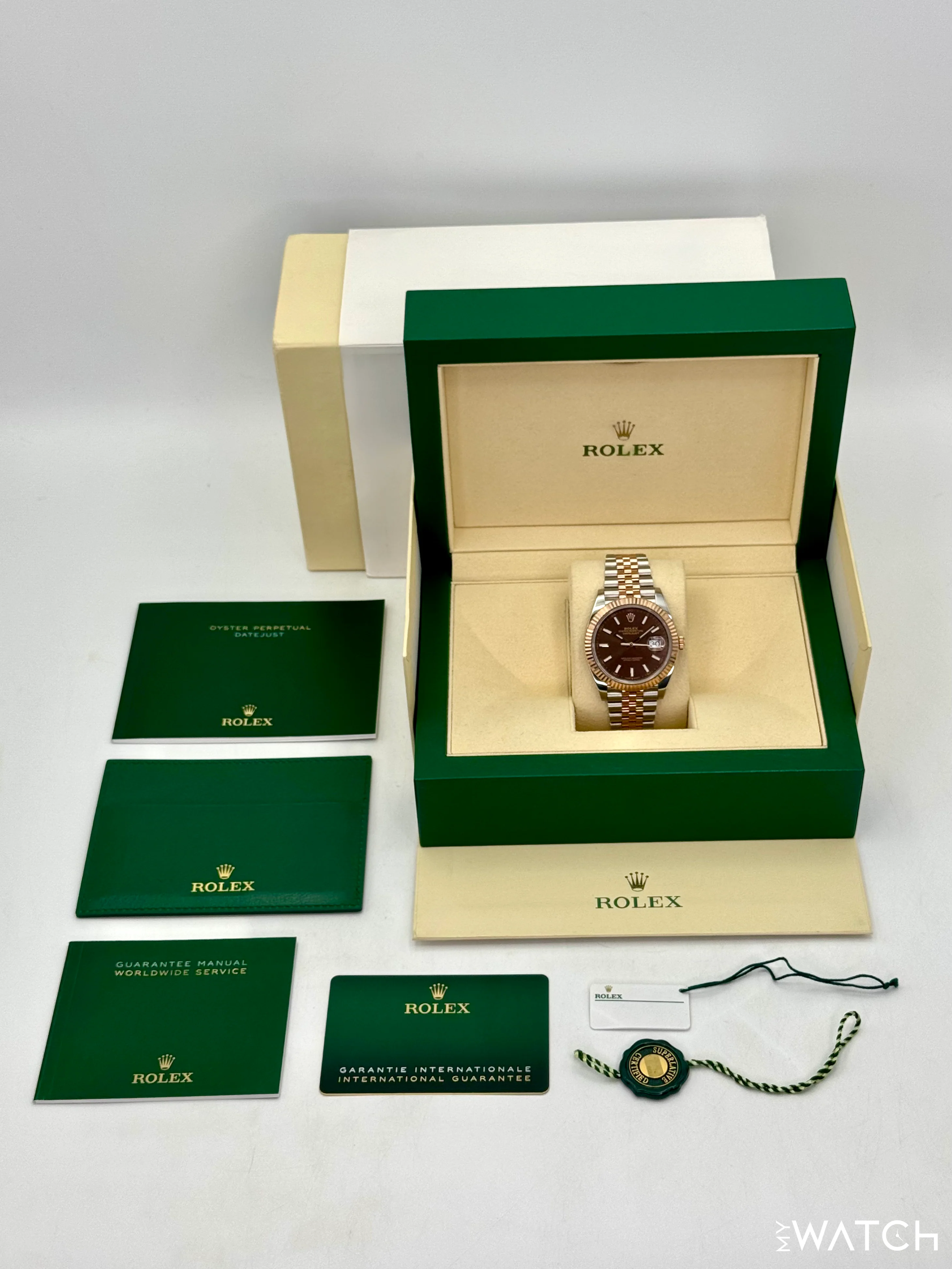 2025 Rolex Datejust 41mm 126331 Two-Tone Jubilee Chocolate Dial - Image 10
