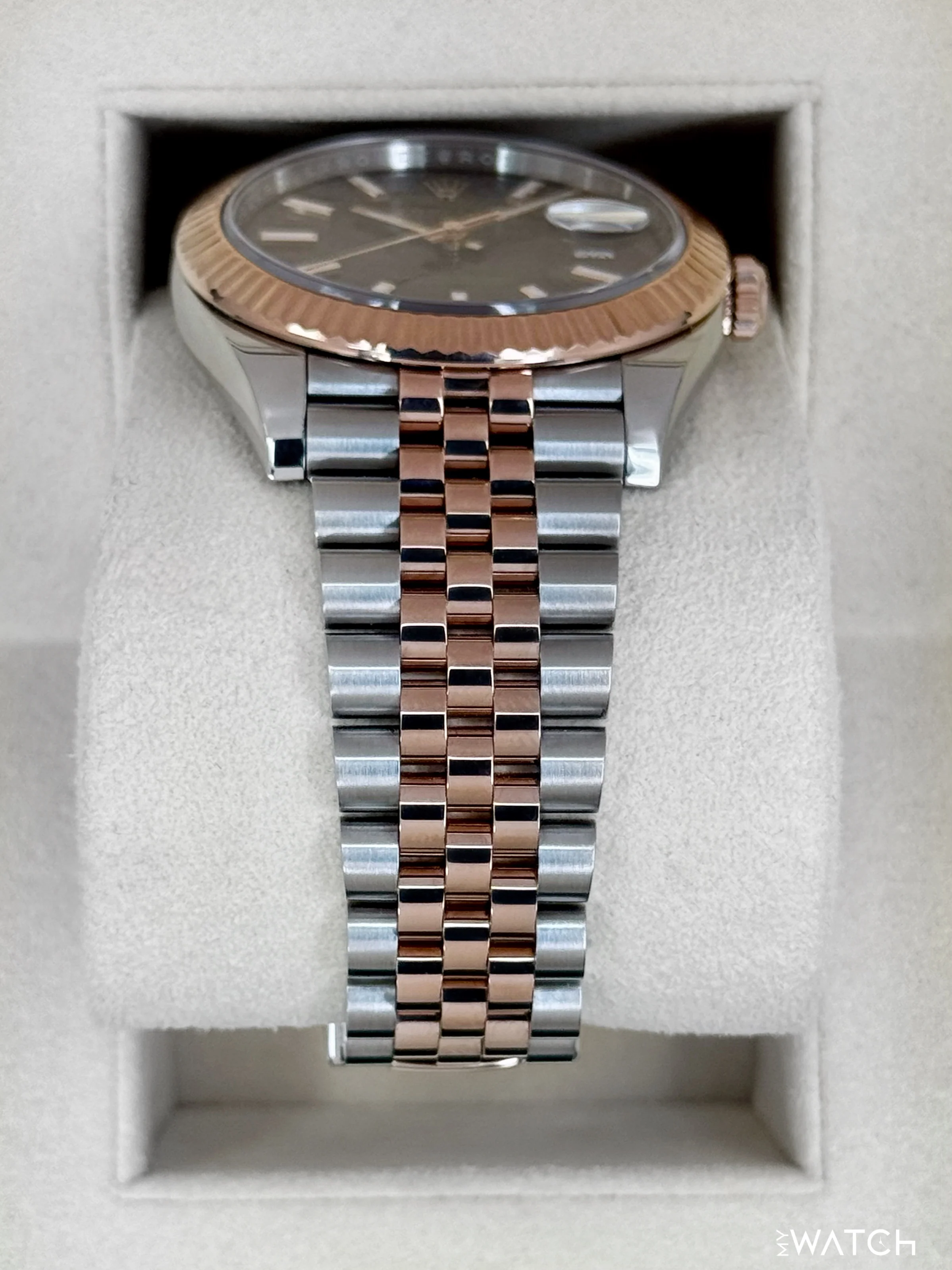 2025 Rolex Datejust 41mm 126331 Two-Tone Jubilee Chocolate Dial - Image 3