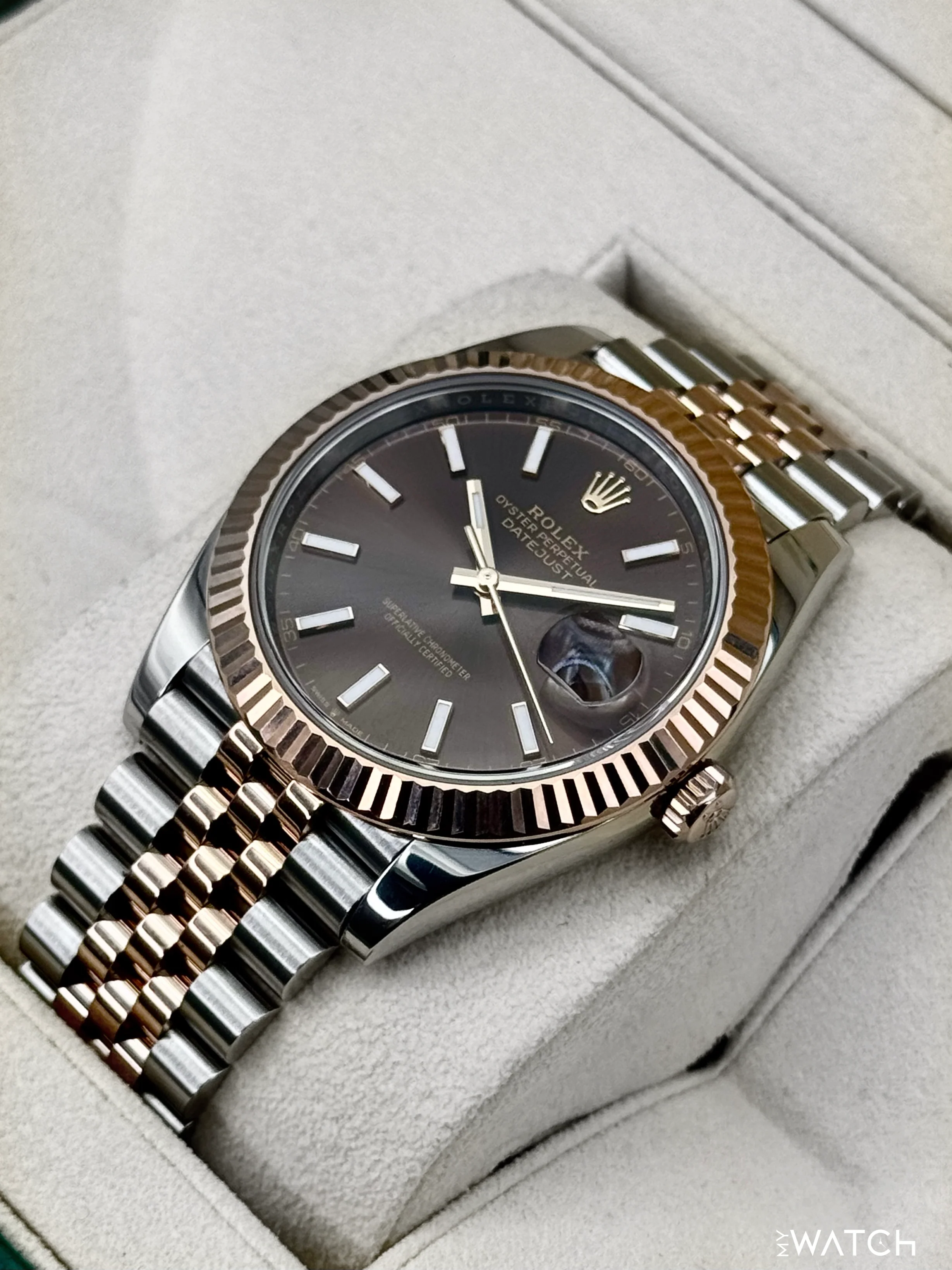 2025 Rolex Datejust 41mm 126331 Two-Tone Jubilee Chocolate Dial - Image 5